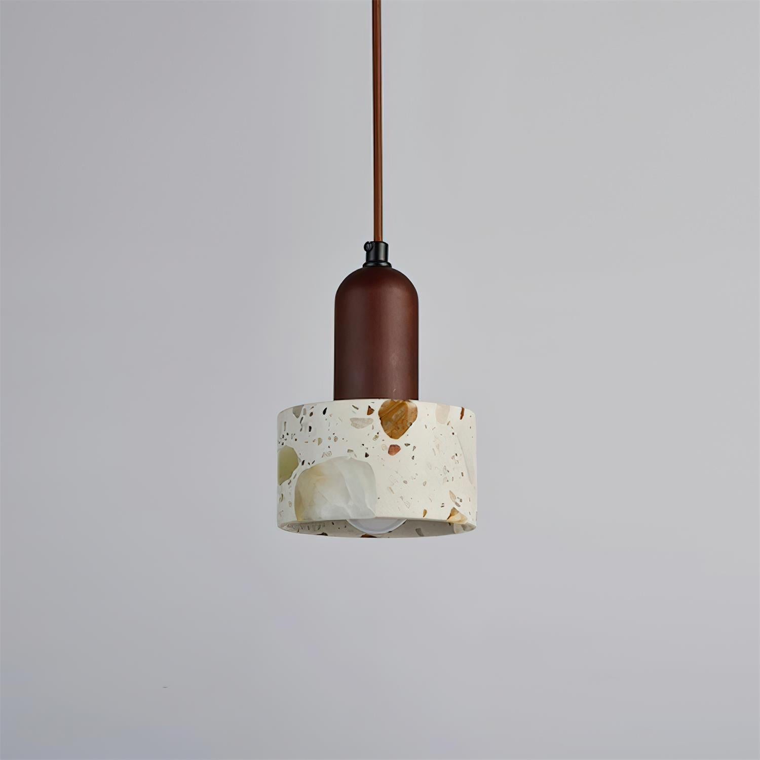 Tressa Pendant Lamp Terrazzo-Inlay Sculptural - Letslighting