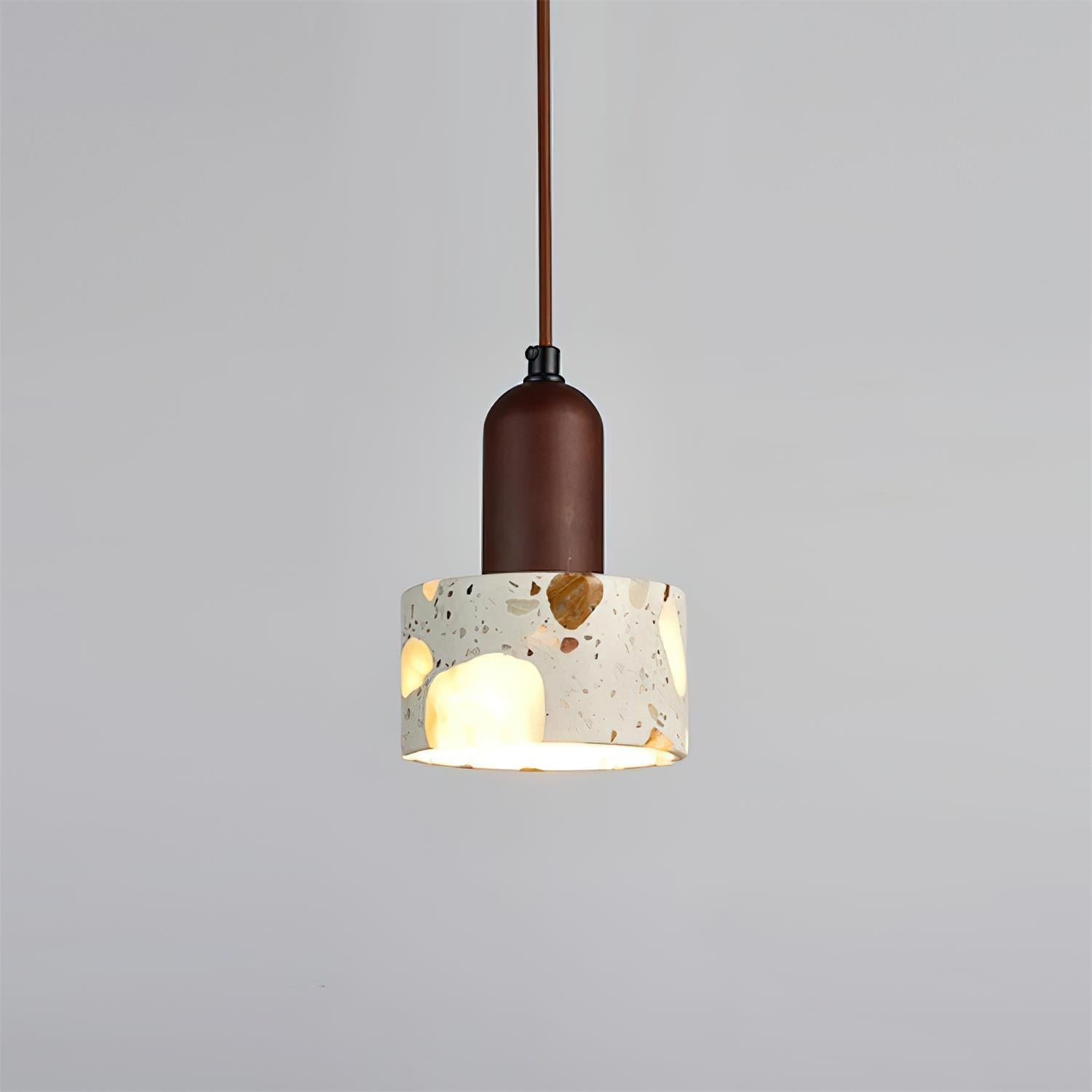 Tressa Pendant Lamp Terrazzo-Inlay Sculptural - Letslighting