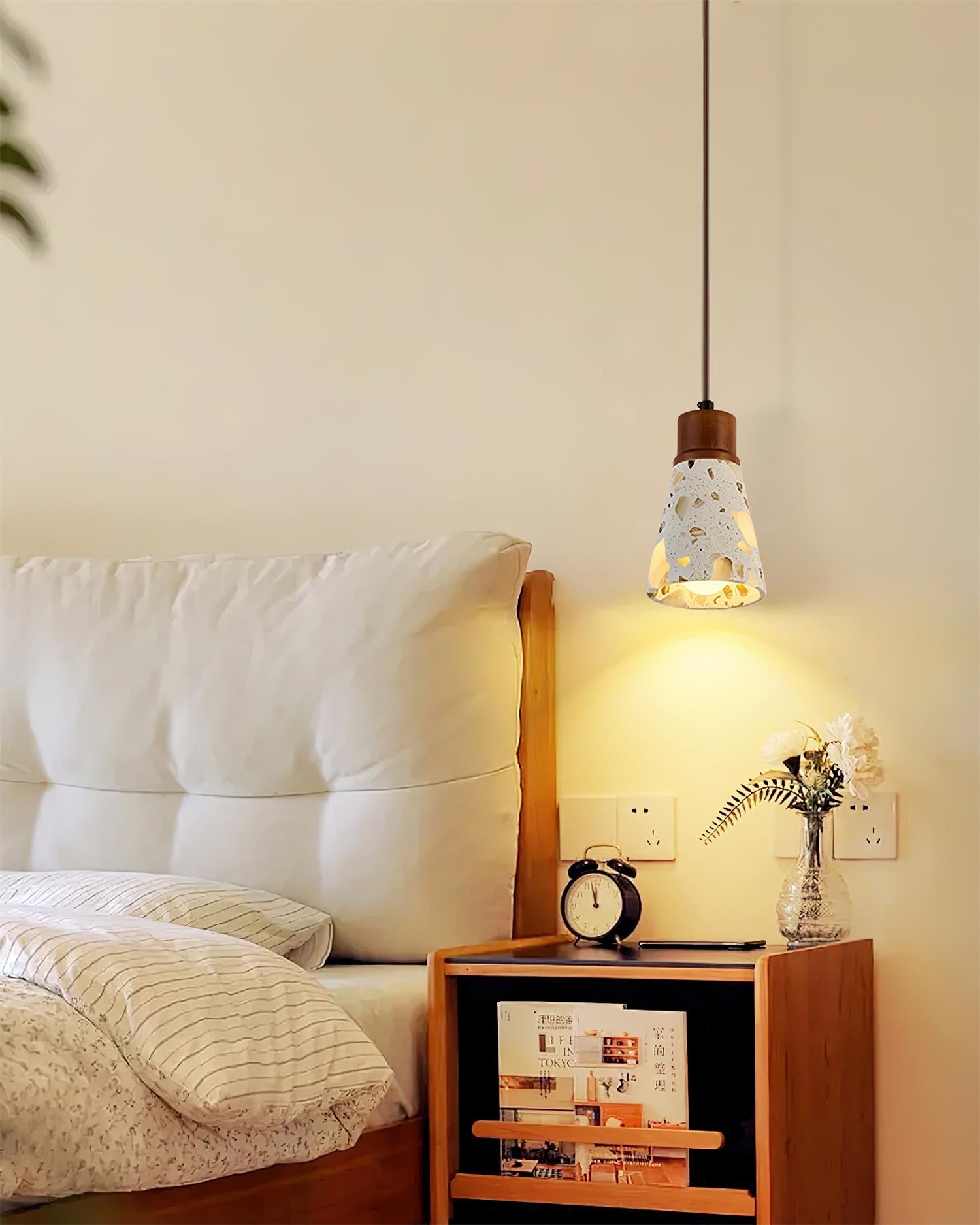 Tressa Pendant Lamp Terrazzo-Inlay Sculptural - Letslighting