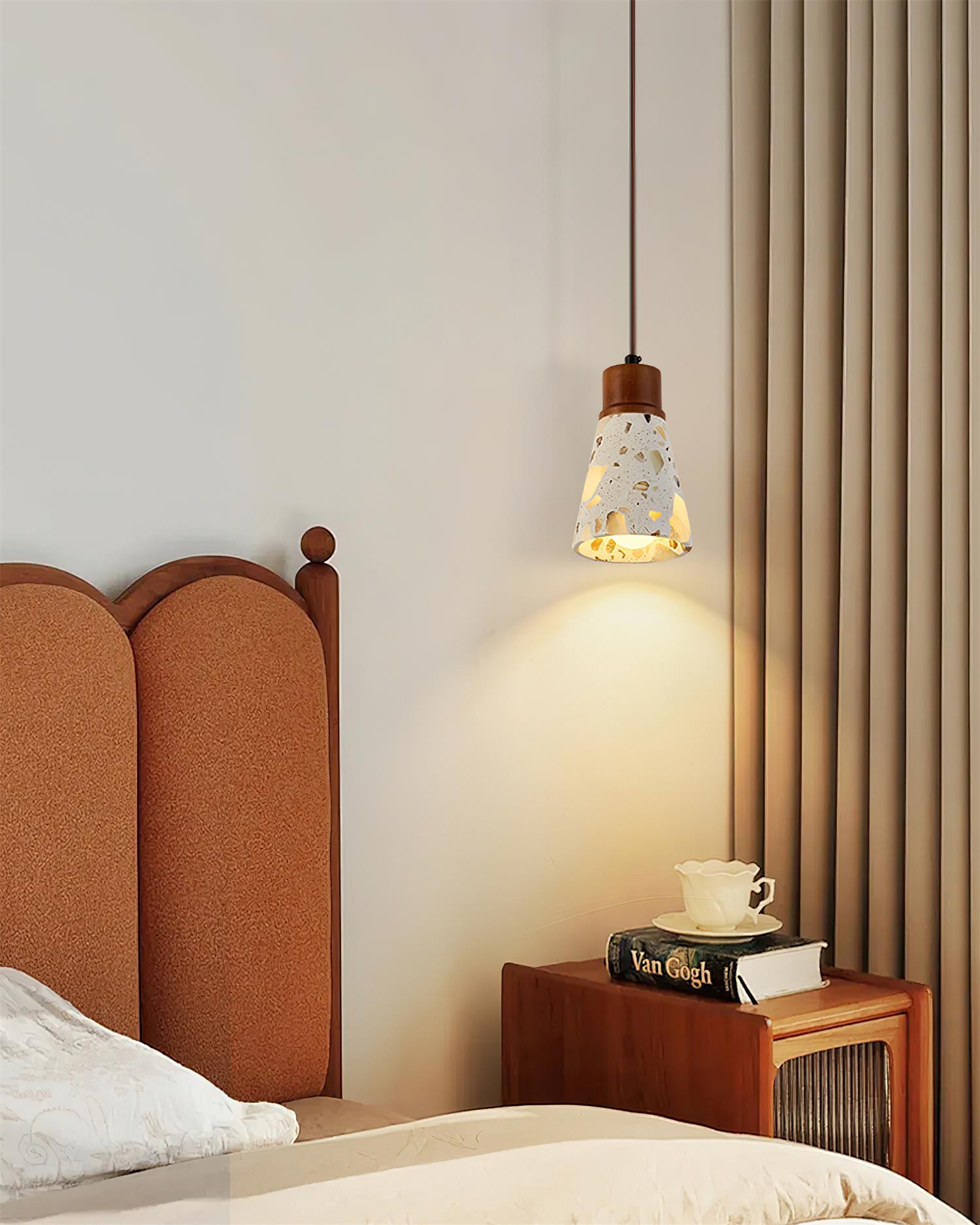 Tressa Pendant Lamp Terrazzo-Inlay Sculptural - Letslighting