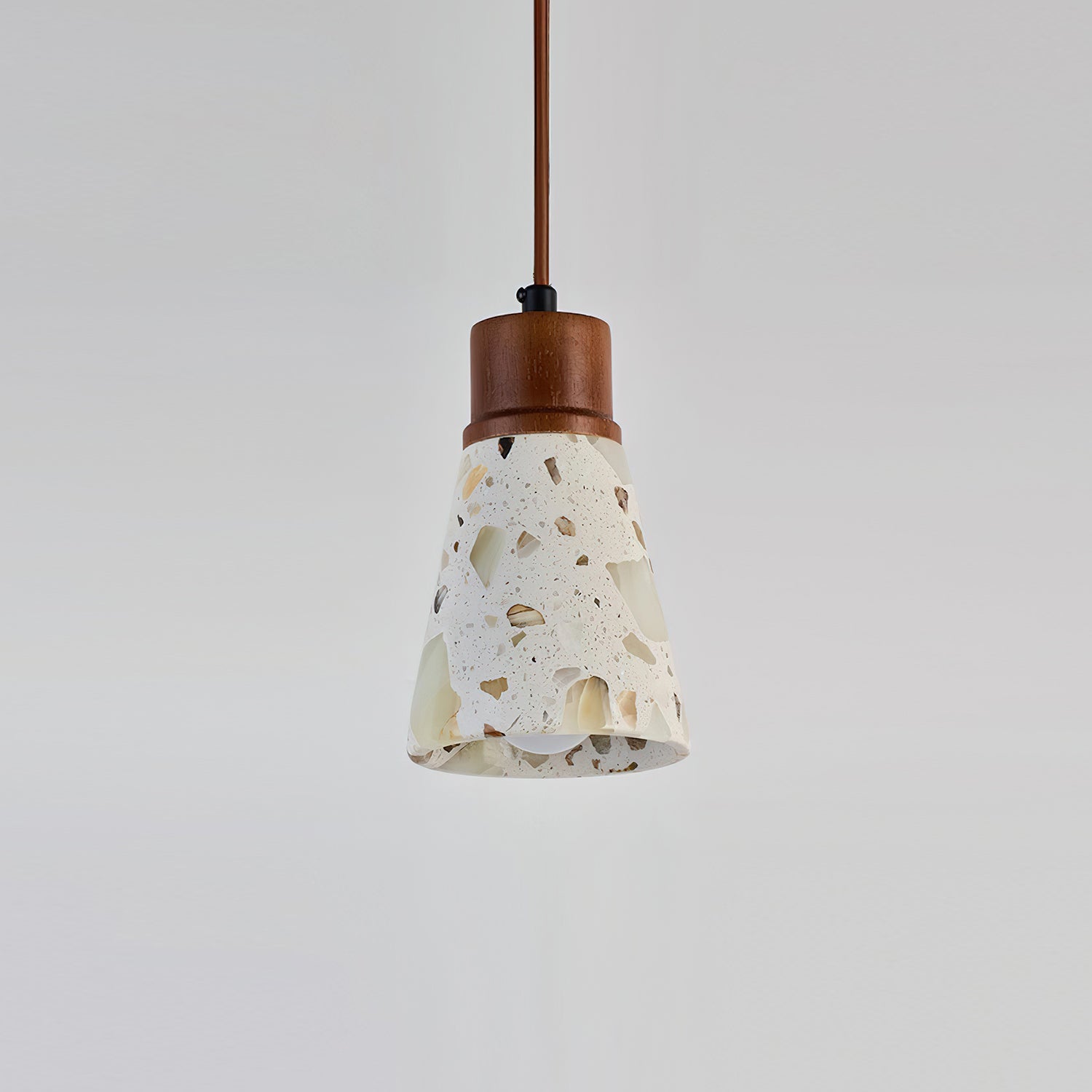 Tressa Pendant Lamp Terrazzo-Inlay Sculptural - Letslighting