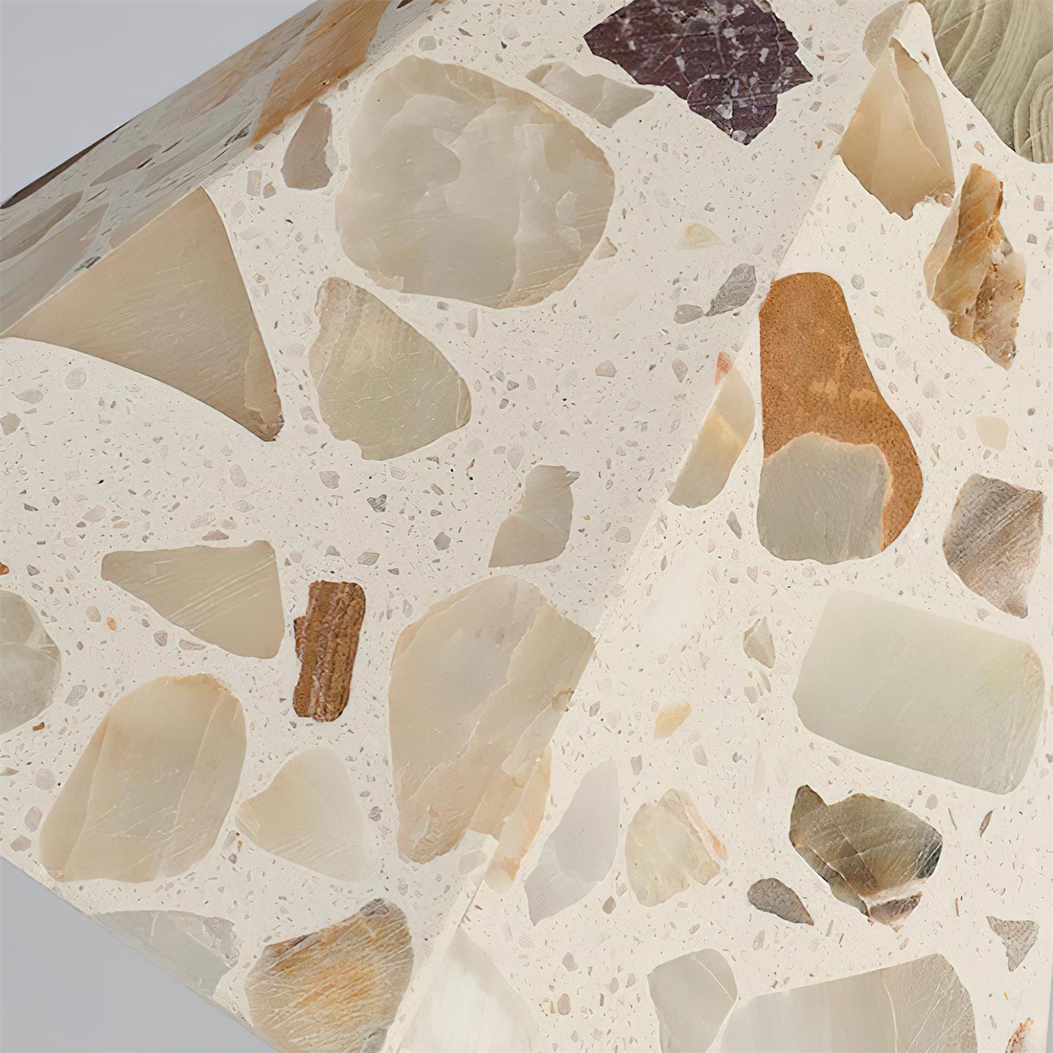 Tressa Pendant Lamp Terrazzo-Inlay Sculptural - Letslighting