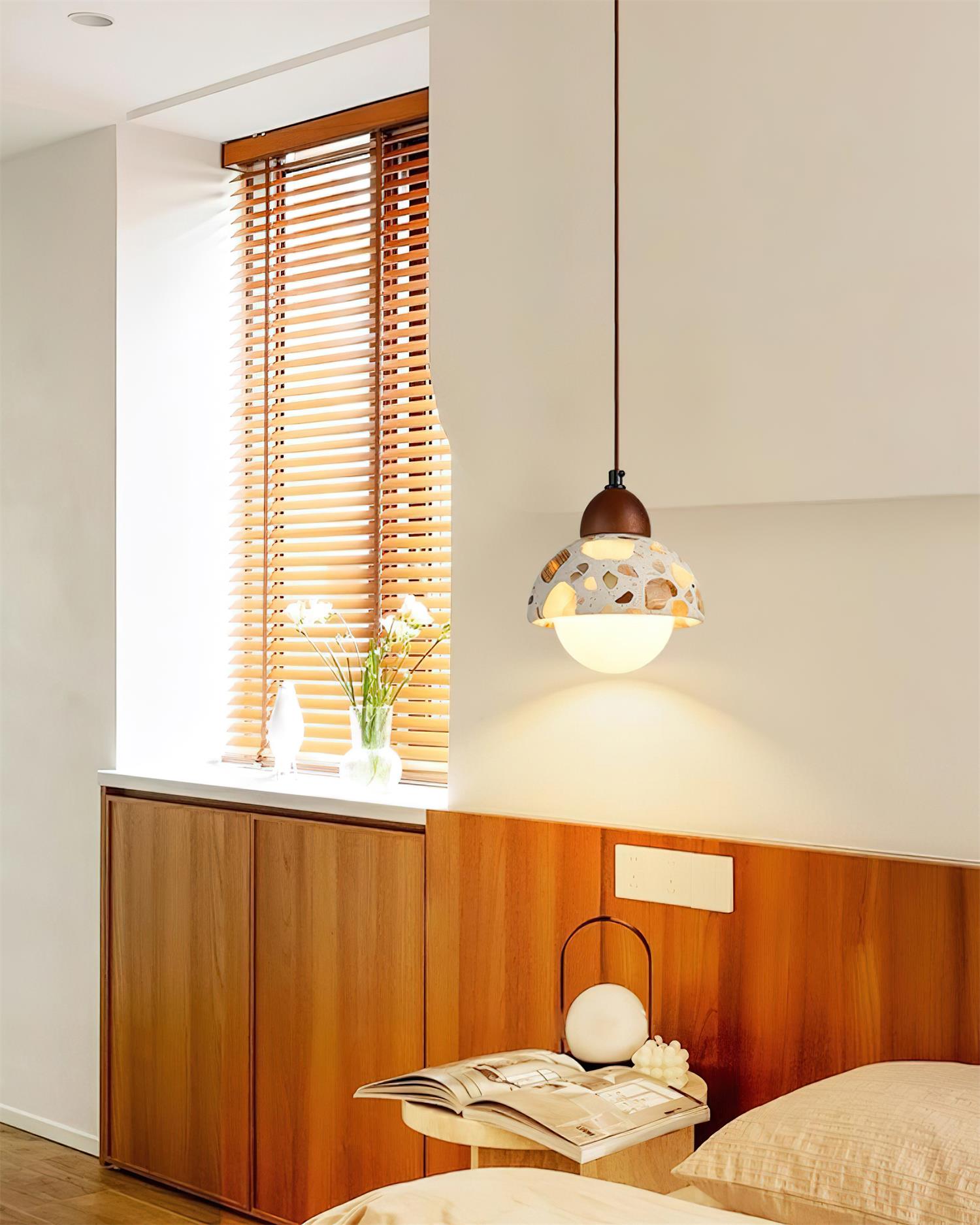 Tressa Pendant Lamp Terrazzo-Inlay Sculptural - Letslighting