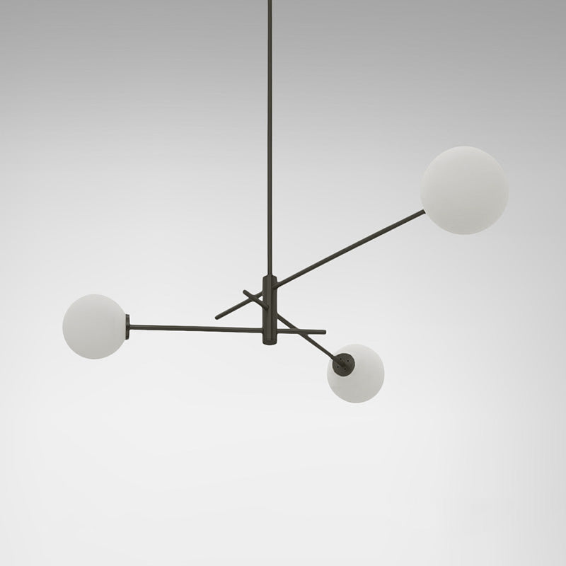 Catalel Modern Minimalist Brass Glass Chandelier - Letslighting