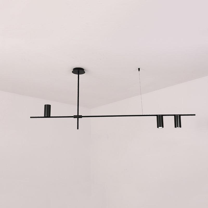 Lustra Chandelier Tribes Brass Linear Cylinder - Letslighting