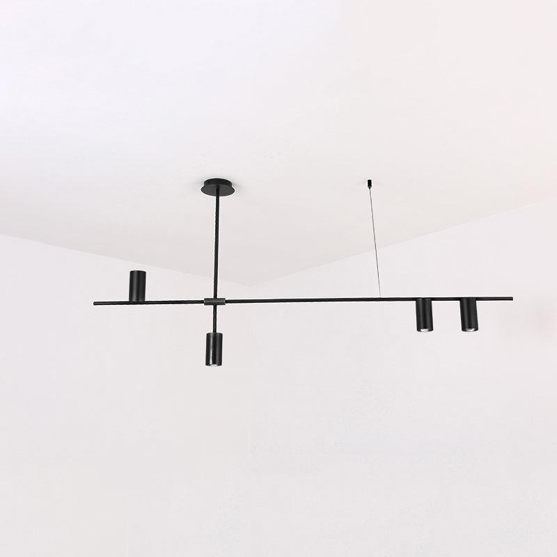 Lustra Chandelier Tribes Brass Linear Cylinder - Letslighting