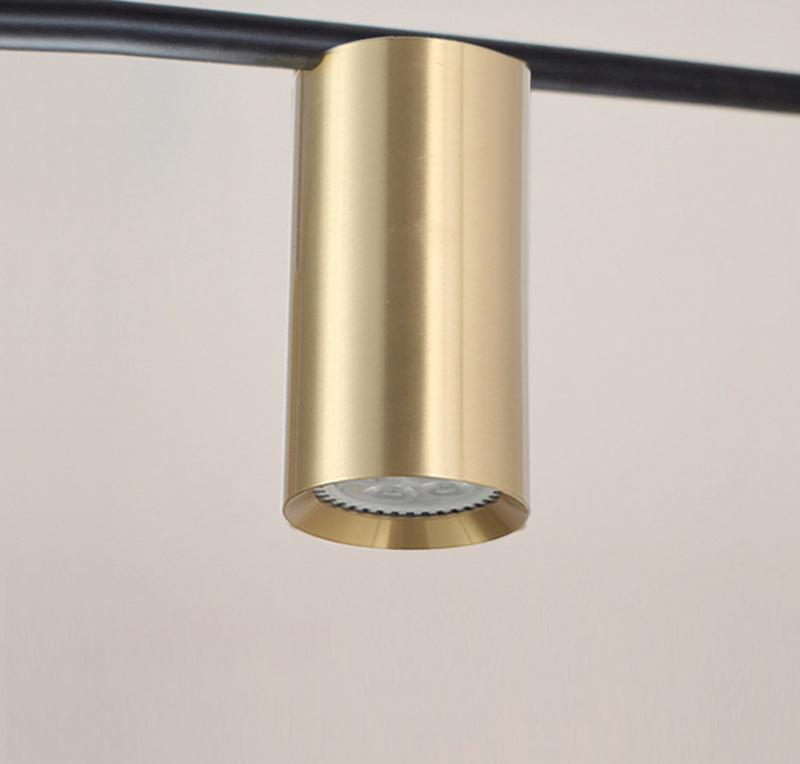 Lustra Chandelier Tribes Brass Linear Cylinder - Letslighting