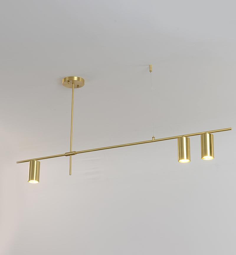 Lustra Chandelier Tribes Brass Linear Cylinder - Letslighting