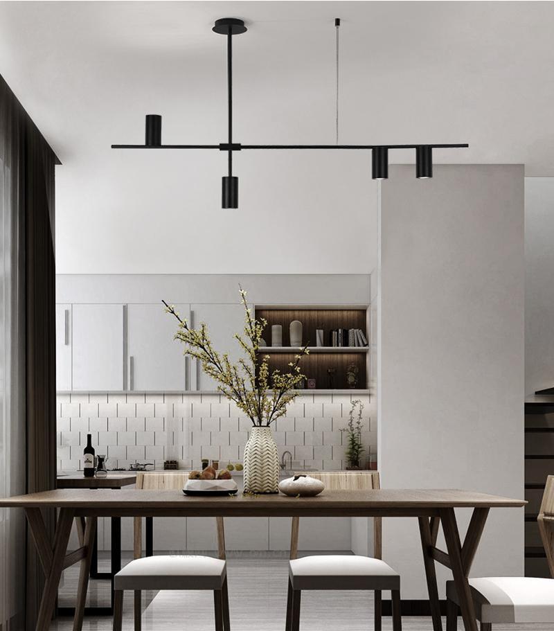Lustra Chandelier Tribes Brass Linear Cylinder - Letslighting
