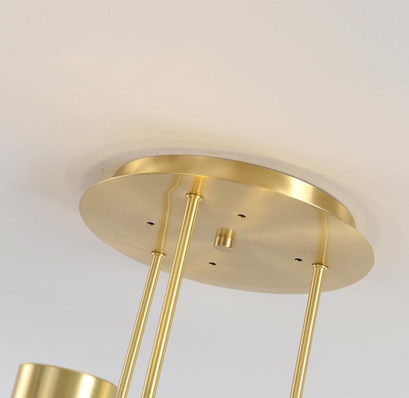 Lustra Chandelier Tribes Brass Linear Cylinder - Letslighting