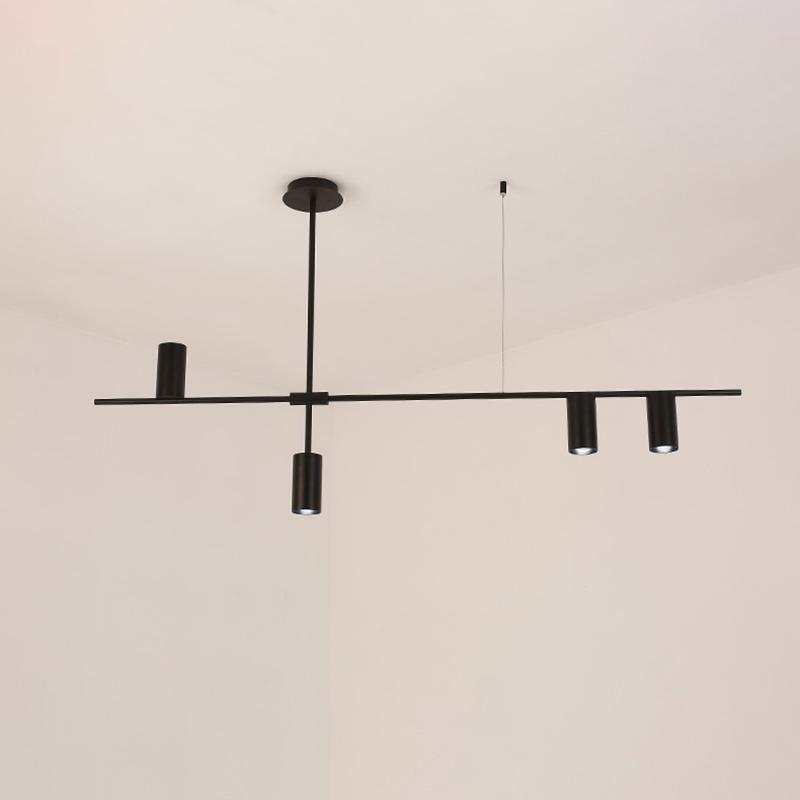 Lustra Chandelier Tribes Brass Linear Cylinder - Letslighting