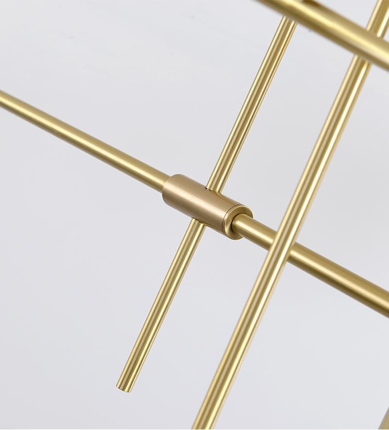 Lustra Chandelier Tribes Brass Linear Cylinder - Letslighting