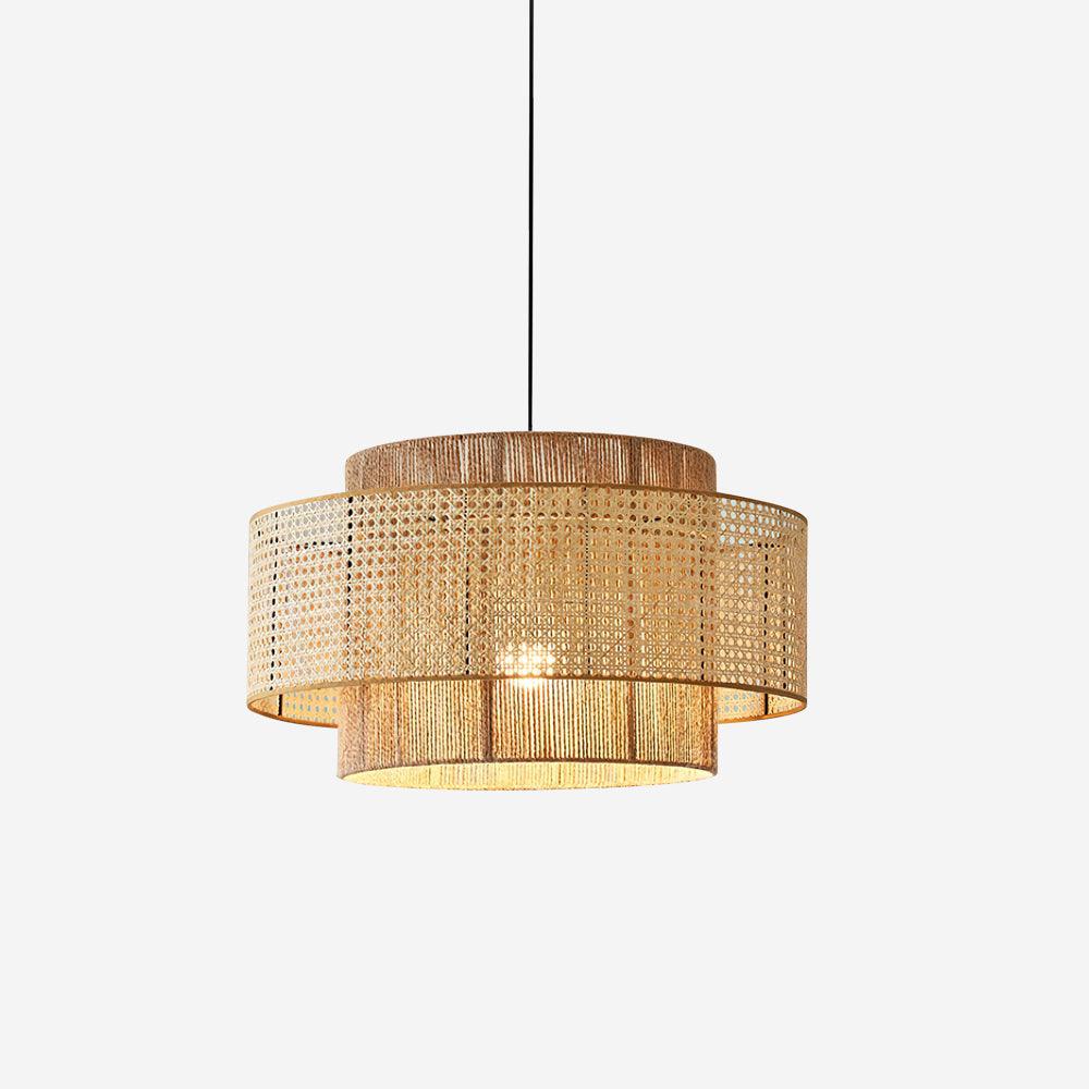 Triela Pendant Lamp Layered Rattan - Letslighting