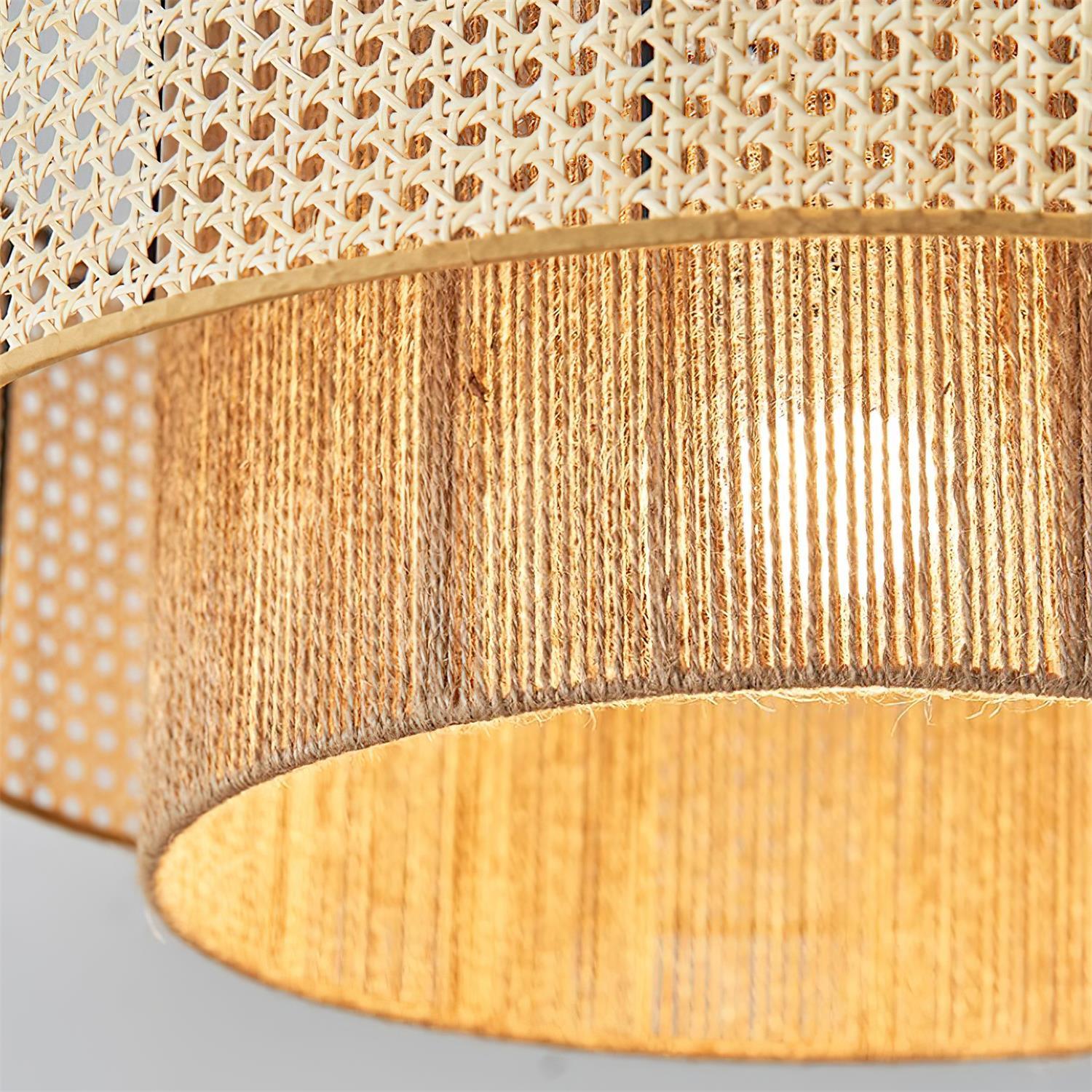 Triela Pendant Lamp Layered Rattan - Letslighting