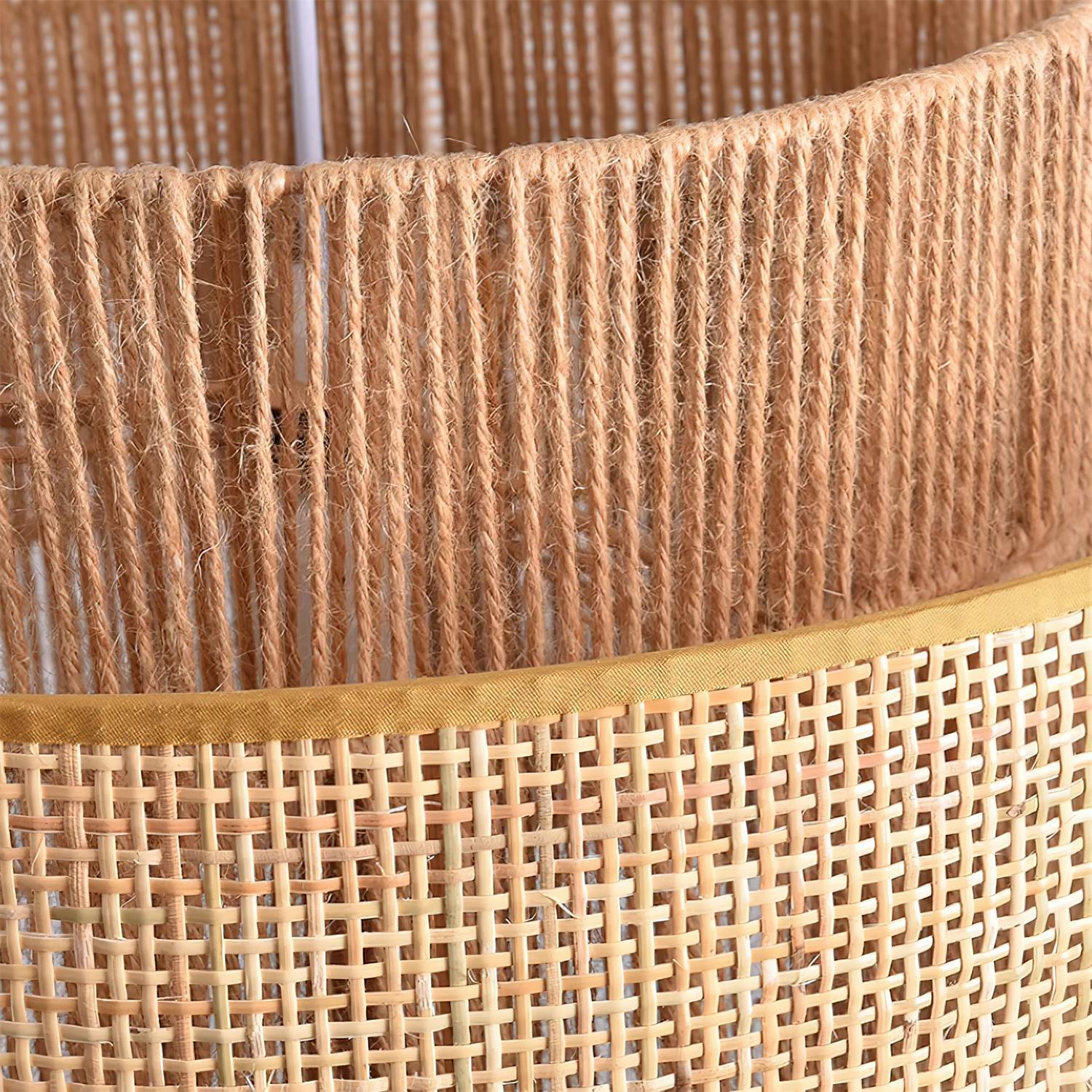 Triela Pendant Lamp Layered Rattan - Letslighting