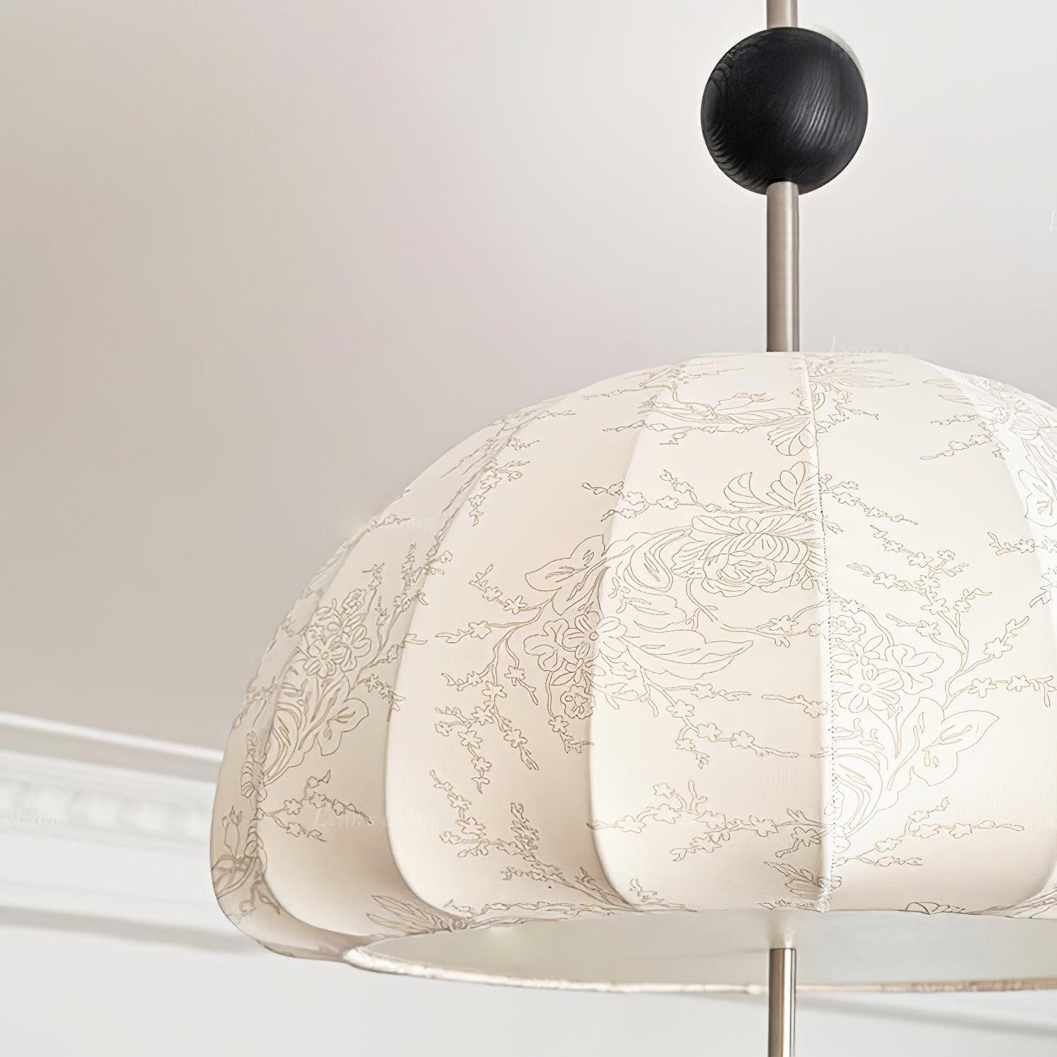 Trigg Pendant Lamp Map-Pattern Fabric - Letslighting