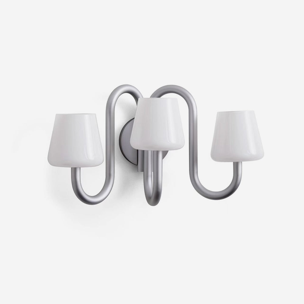 Trilo Wall Lamp Sculptural Satin Curves - Letslighting