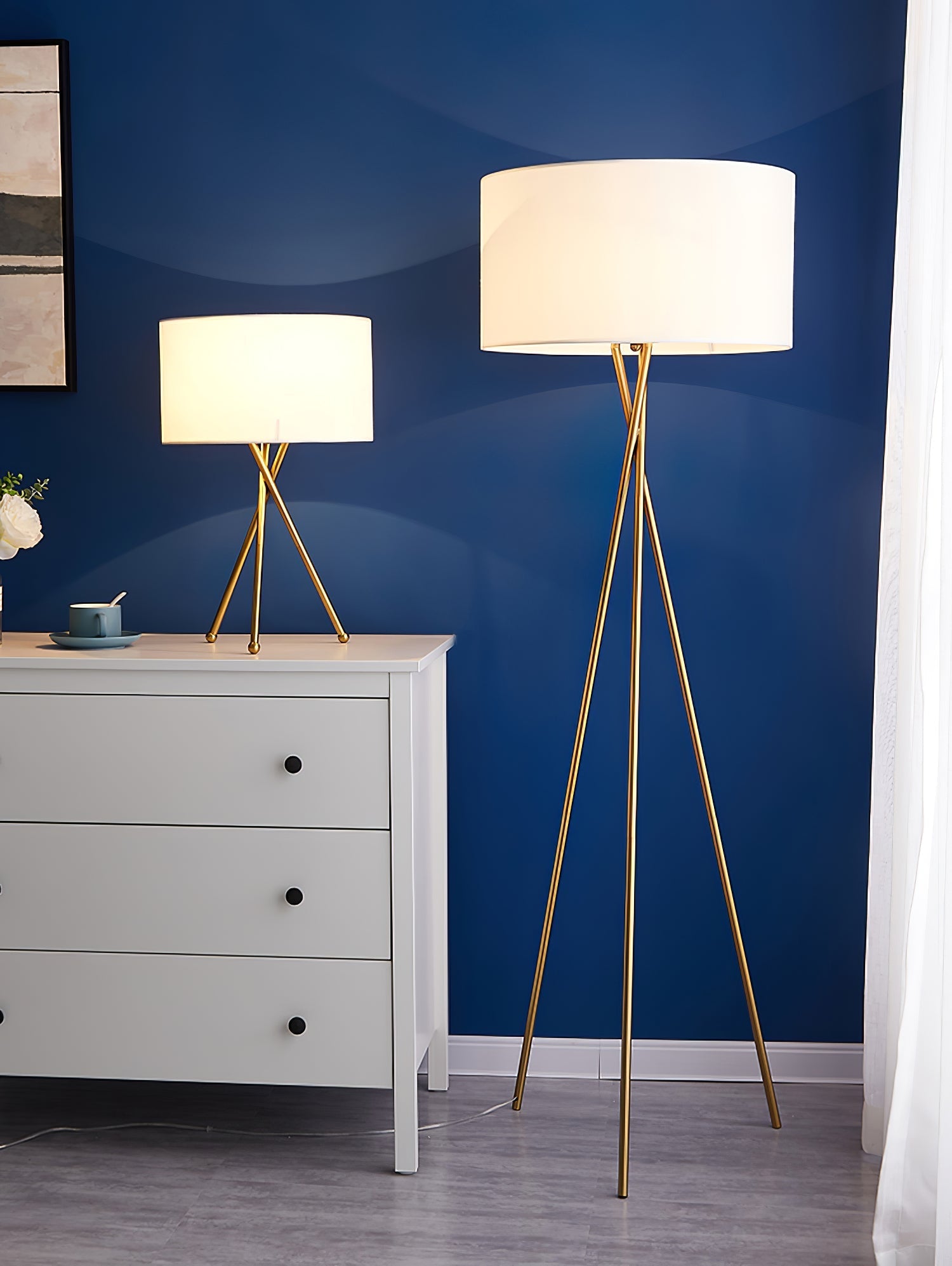 Zander Minimalist Fabric Floor Lamp - Letslighting