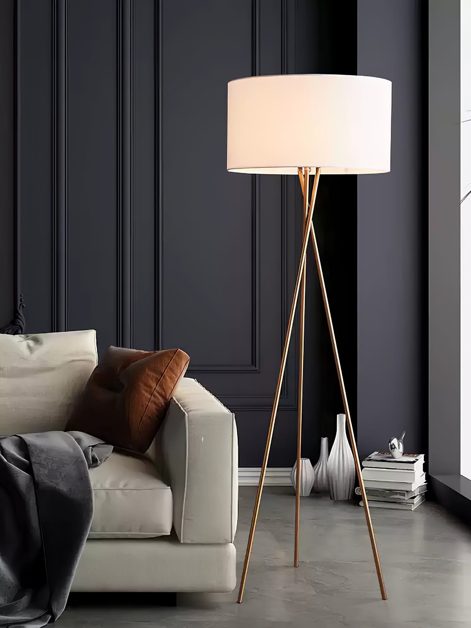Zander Minimalist Fabric Floor Lamp - Letslighting