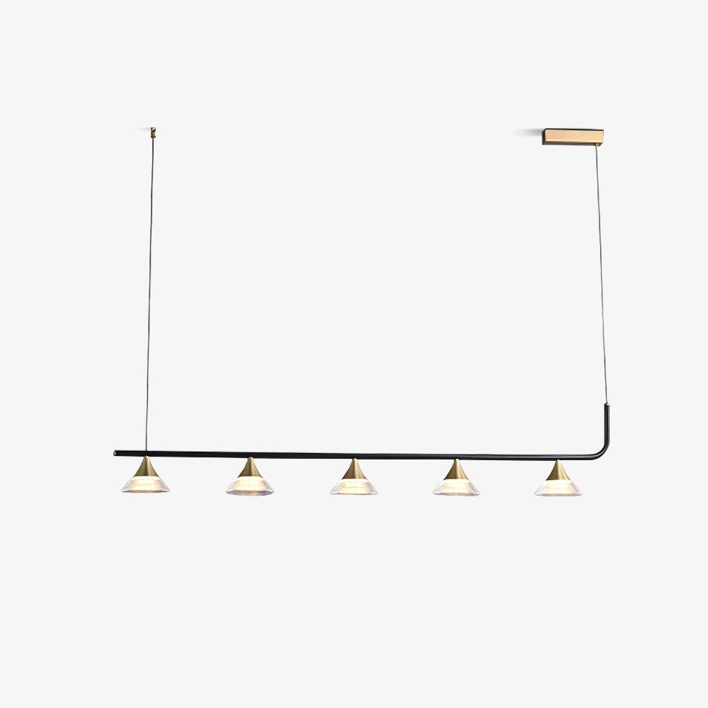 Lyra Mid Century Modern Brass Pendant Light - Letslighting