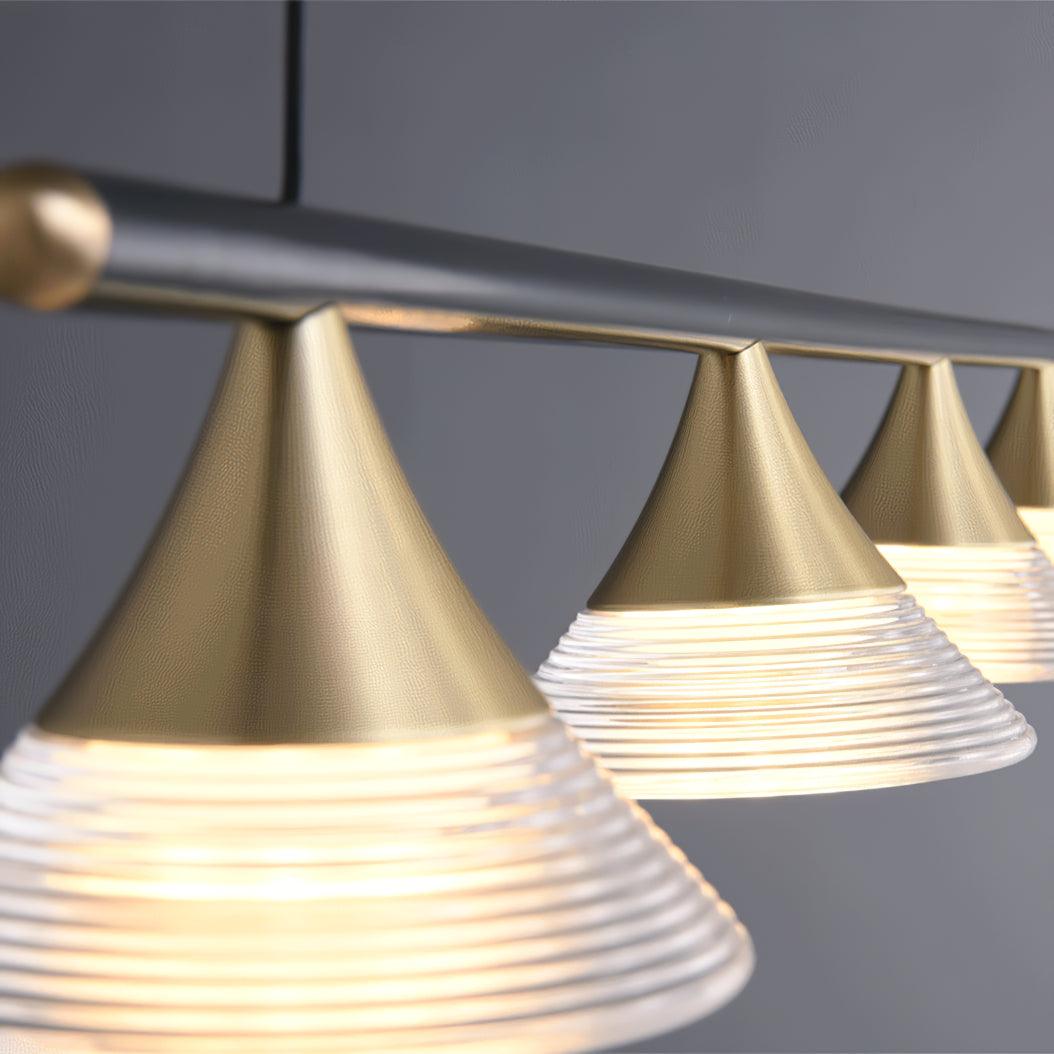 Lyra Mid Century Modern Brass Pendant Light - Letslighting