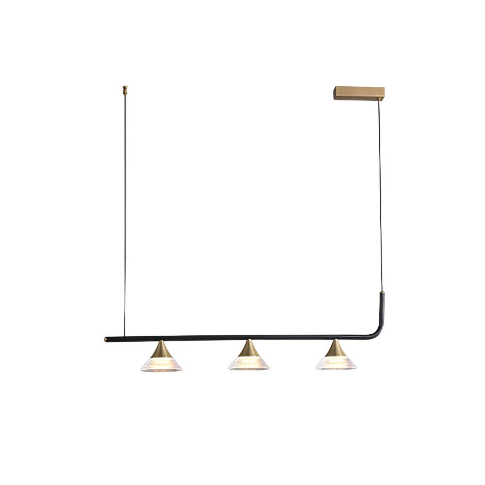 Lyra Mid Century Modern Brass Pendant Light - Letslighting