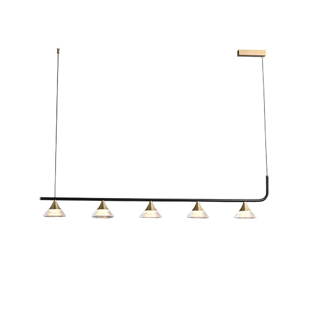 Lyra Mid Century Modern Brass Pendant Light - Letslighting