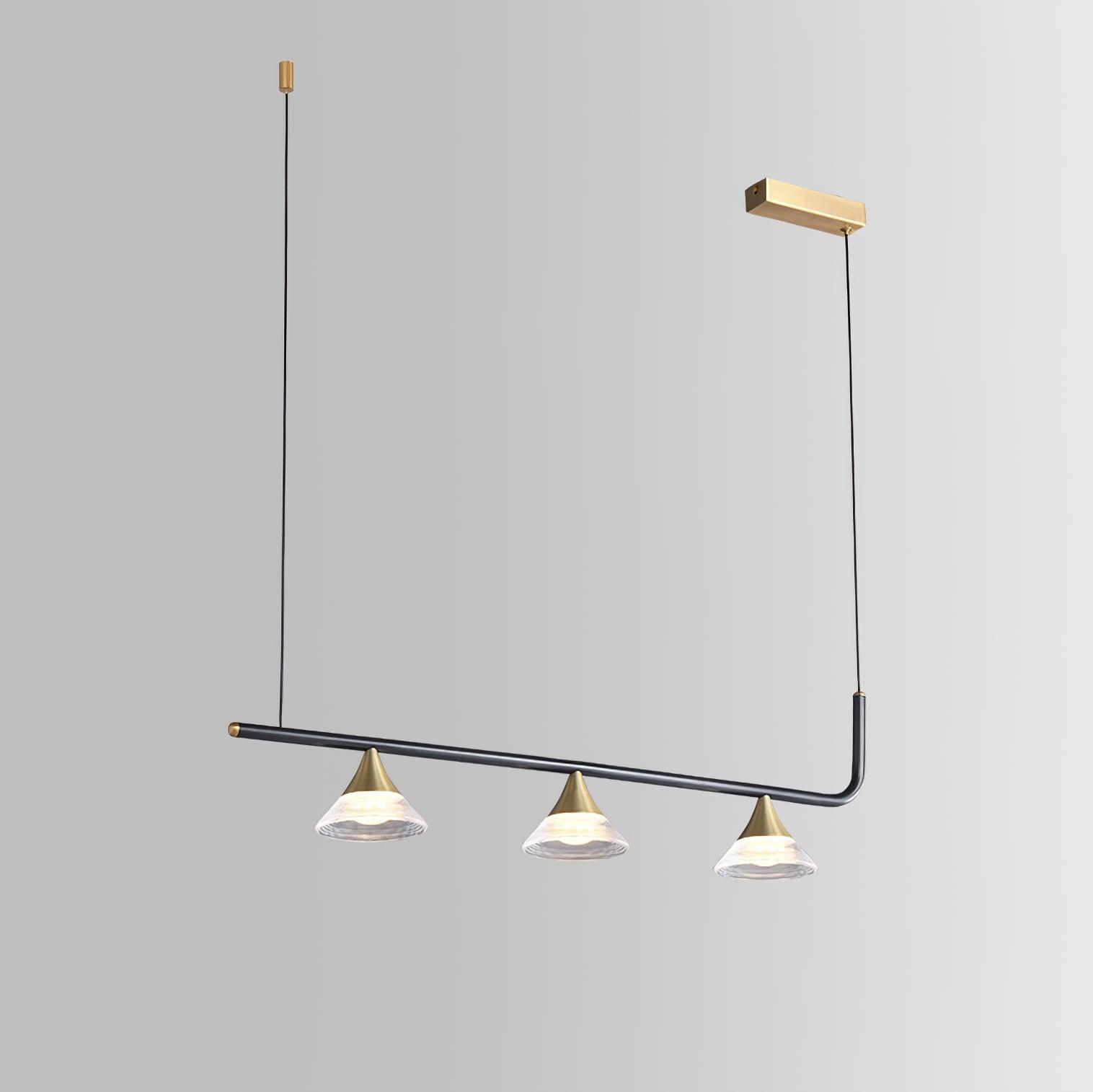 Lyra Mid Century Modern Brass Pendant Light - Letslighting