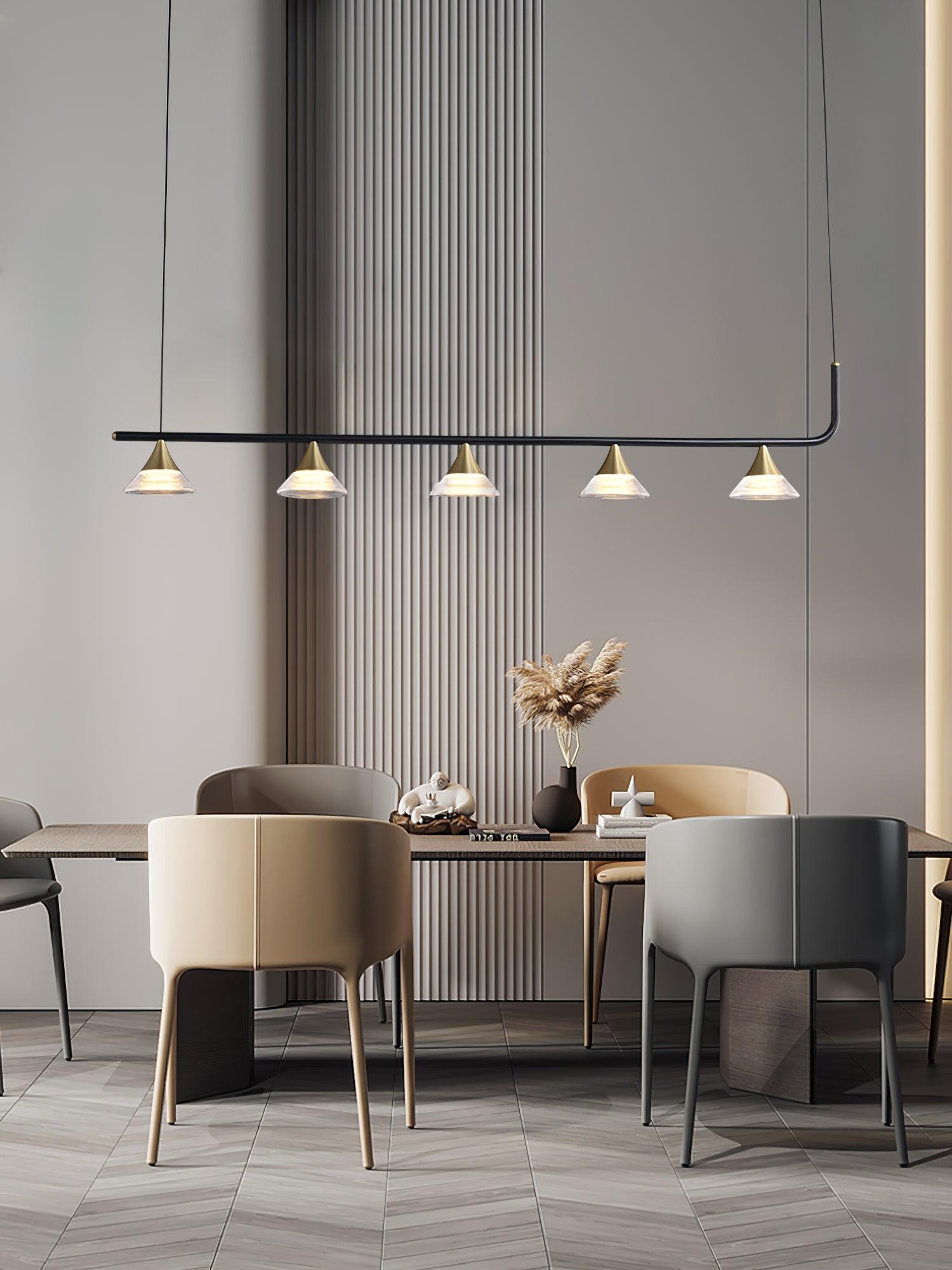Lyra Mid Century Modern Brass Pendant Light - Letslighting