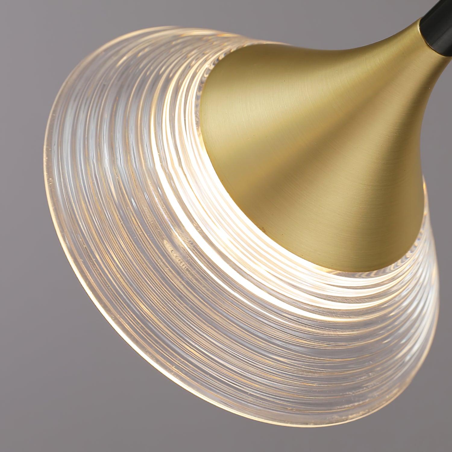 Lyra Mid Century Modern Brass Pendant Light - Letslighting