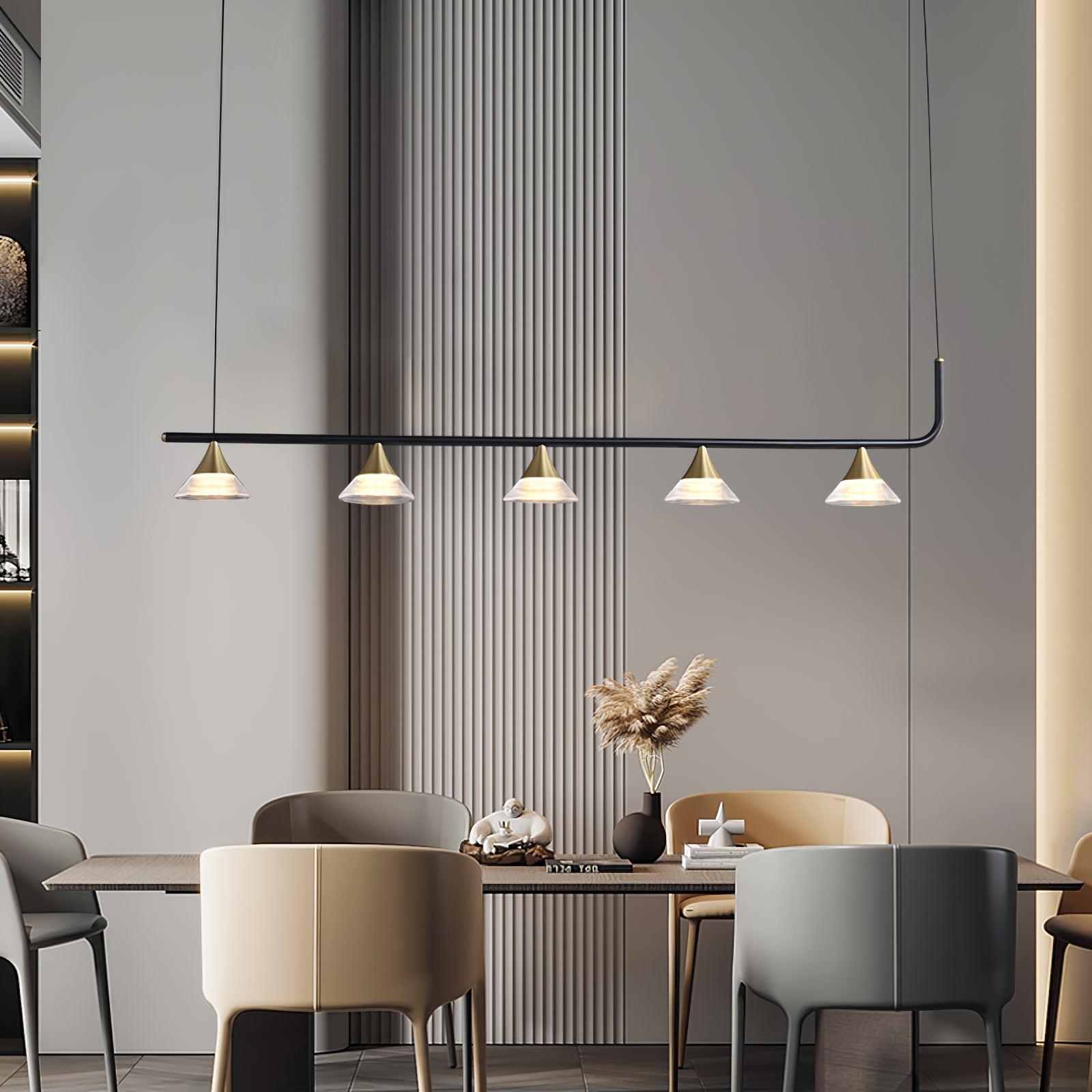 Lyra Mid Century Modern Brass Pendant Light - Letslighting