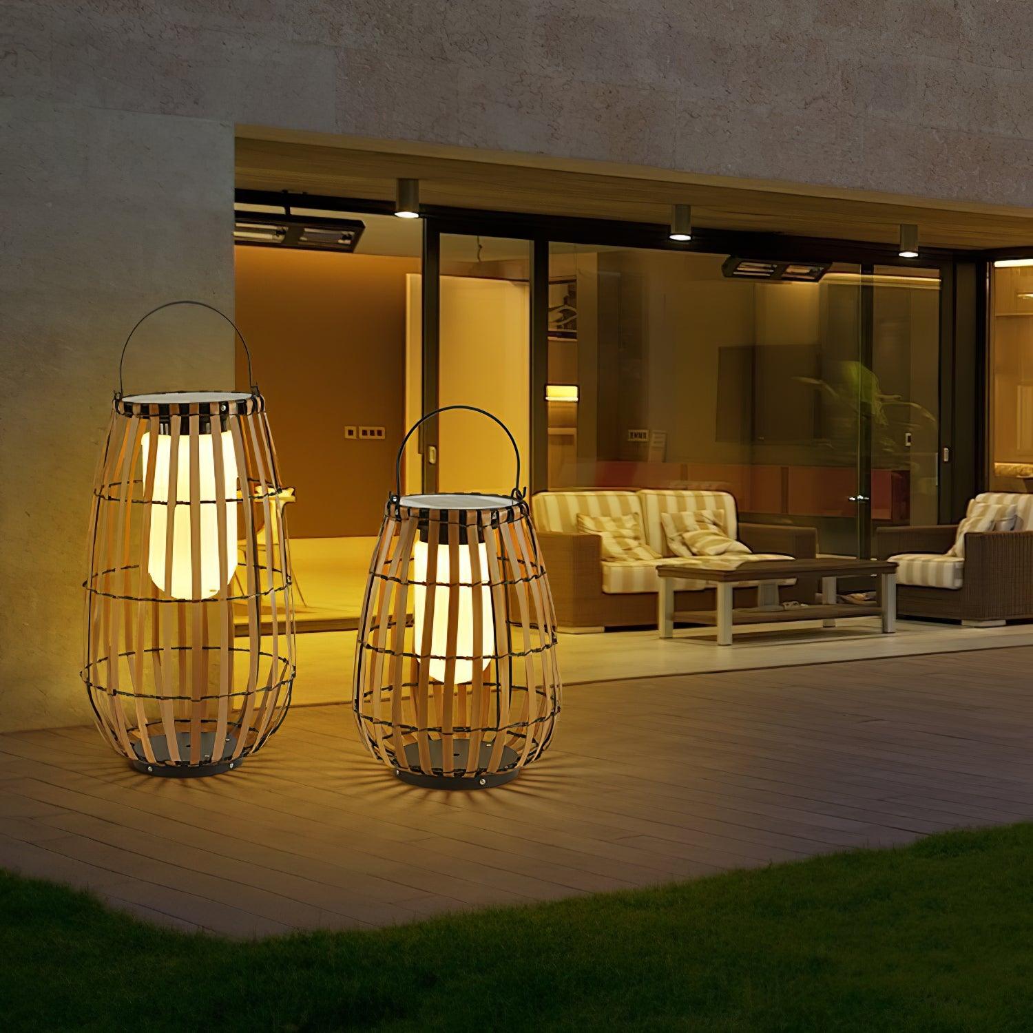 Veshael Tropic Braid Lantern Outdoor Lamp - Letslighting