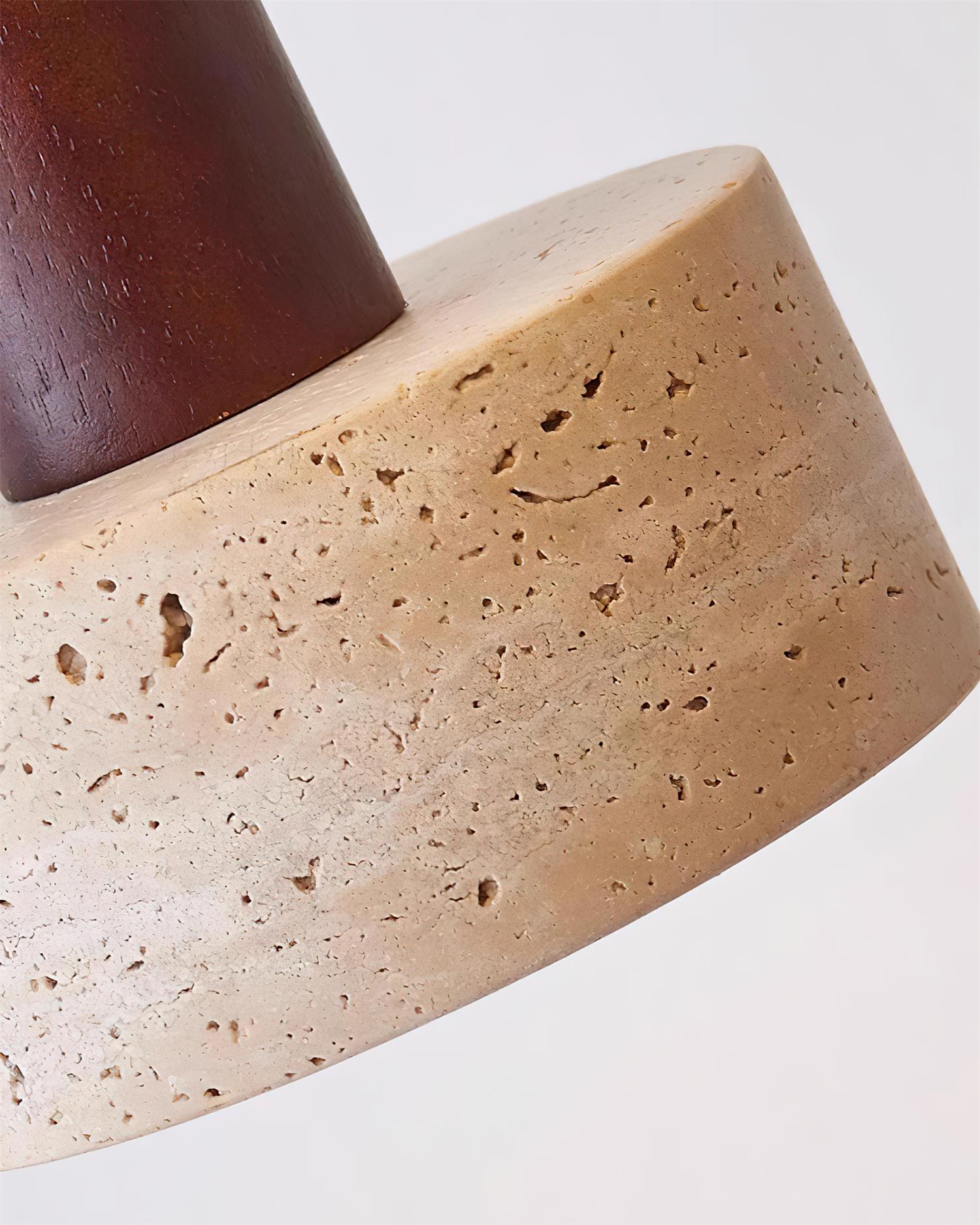 Lunara Multi-Light Pendant  Lamp Set Travertine
