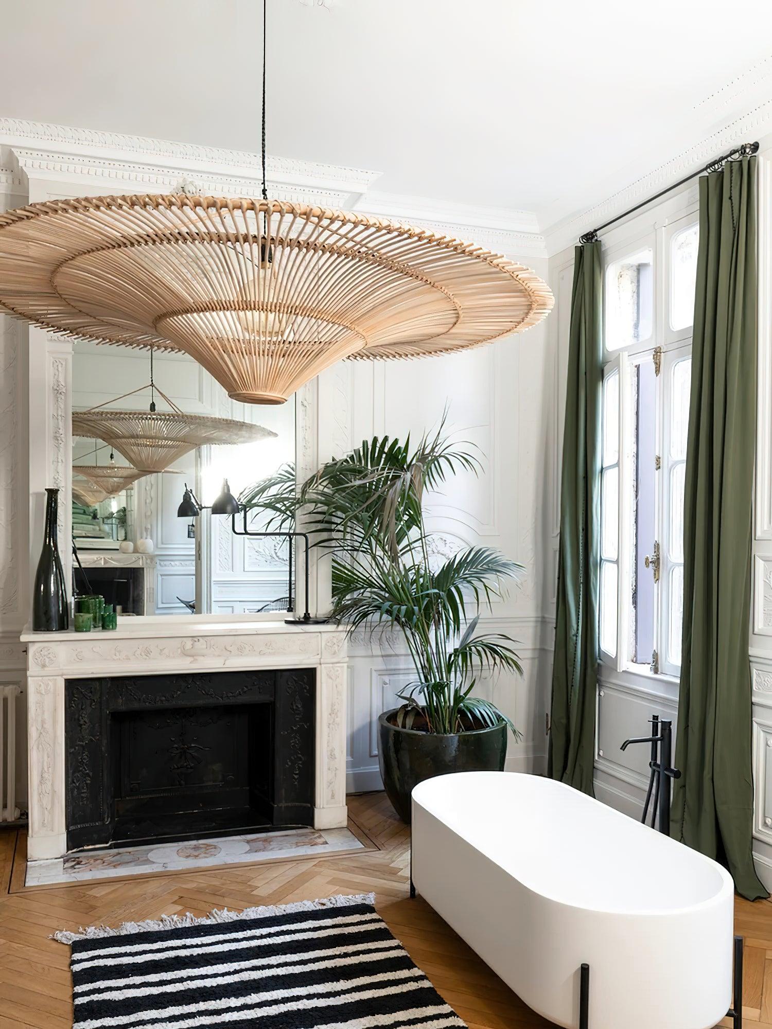 Lustra Chandelier Rattan Natural - Letslighting