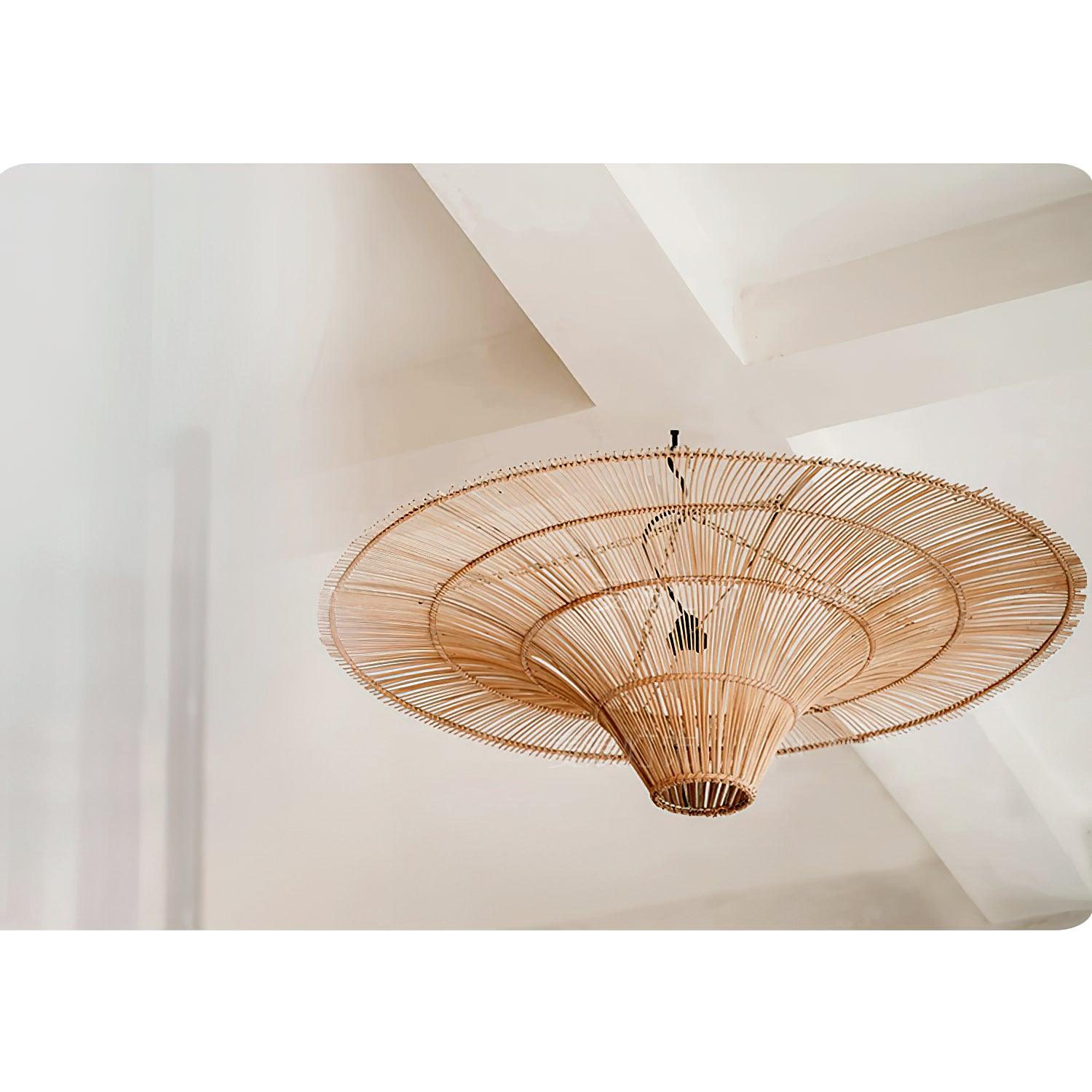 Lustra Chandelier Rattan Natural - Letslighting