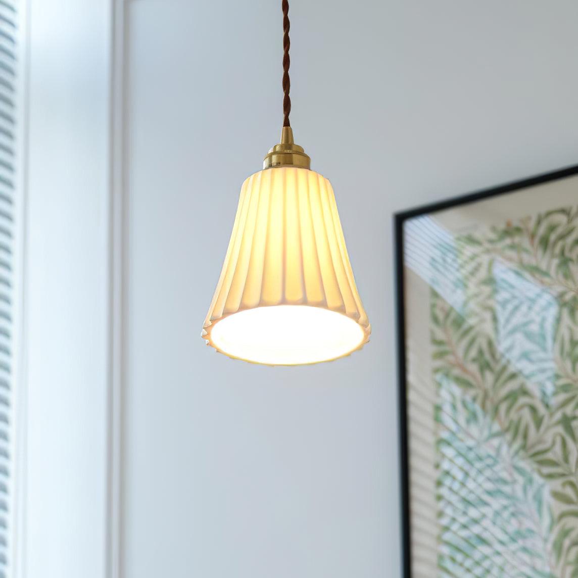 Ulcaris Premium Nordic Art Trumpet Ceramic Pendant Light - Letslighting