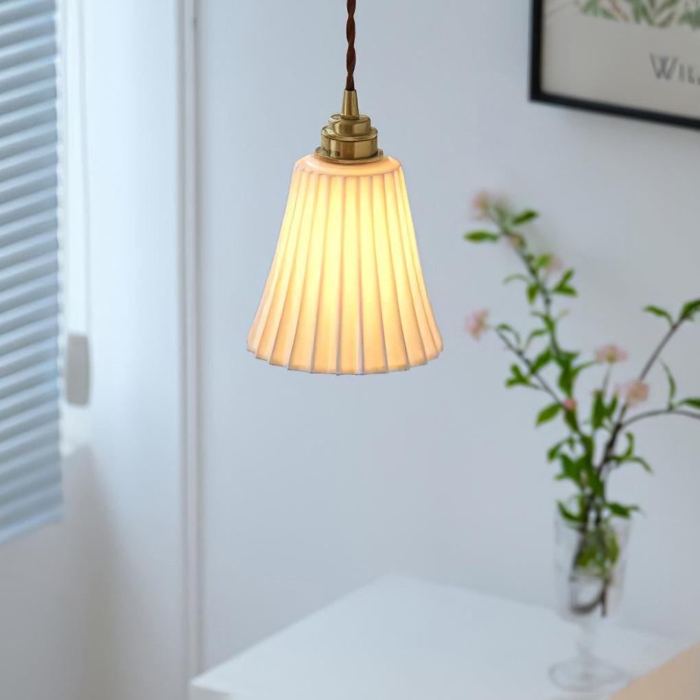 Ulcaris Premium Nordic Art Trumpet Ceramic Pendant Light - Letslighting