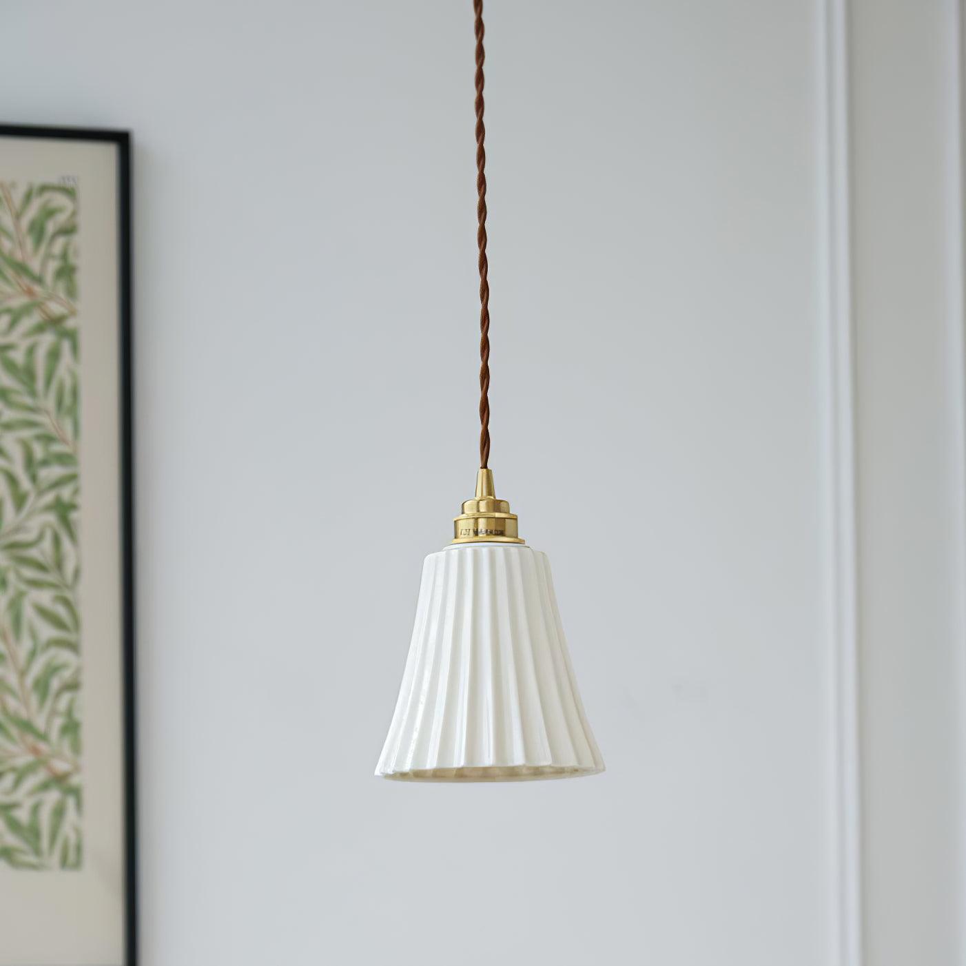 Ulcaris Premium Nordic Art Trumpet Ceramic Pendant Light - Letslighting