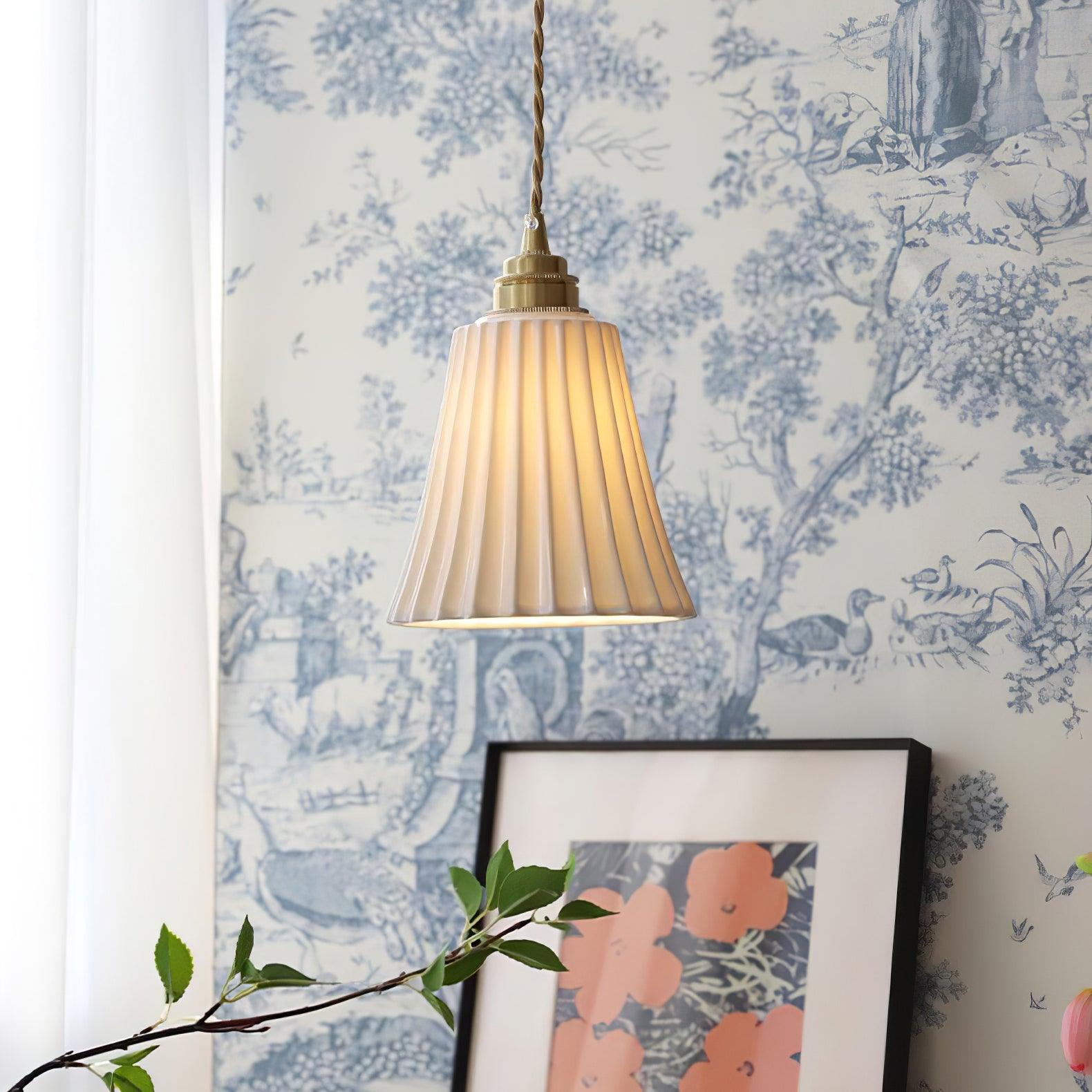 Ulcaris Premium Nordic Art Trumpet Ceramic Pendant Light - Letslighting