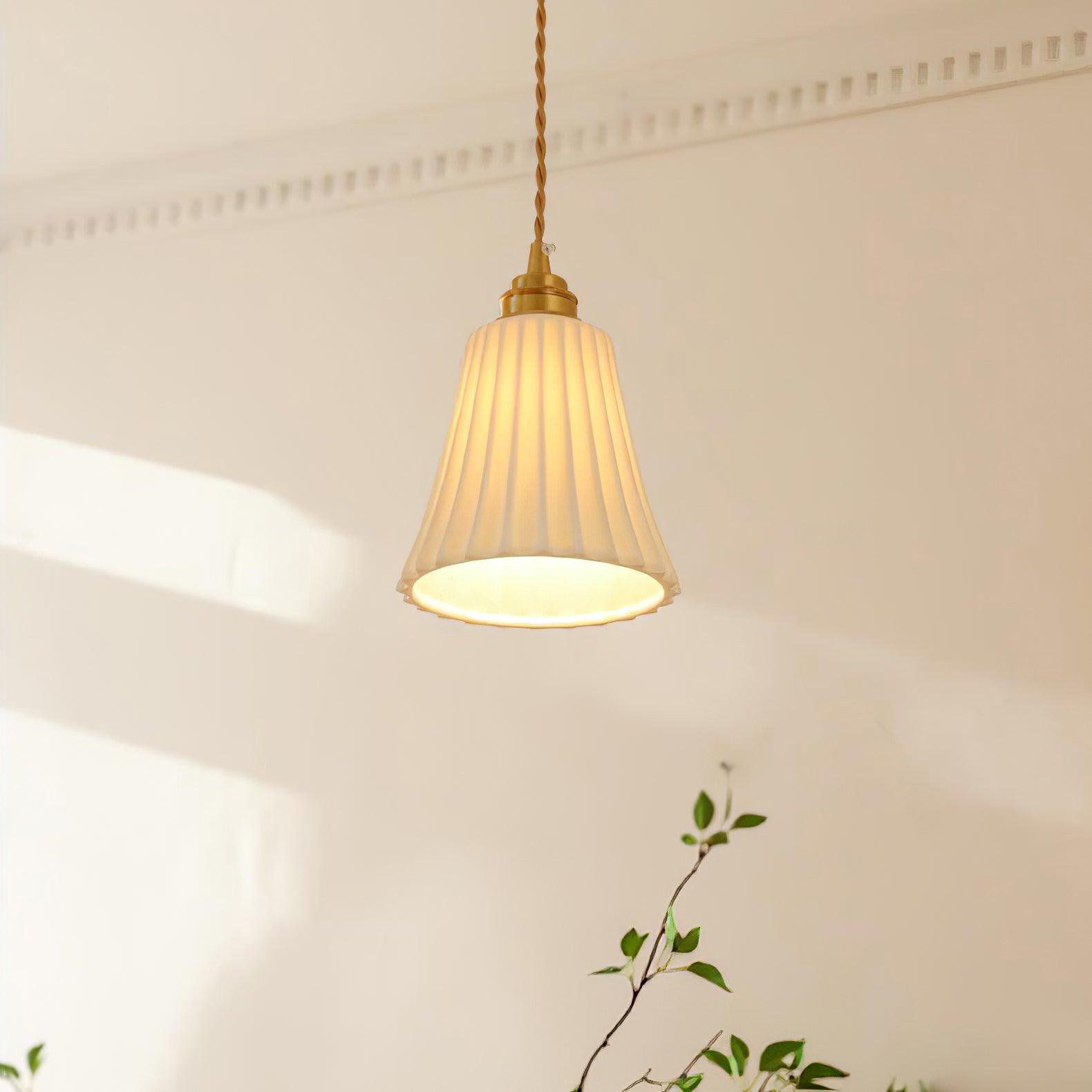 Ulcaris Premium Nordic Art Trumpet Ceramic Pendant Light - Letslighting