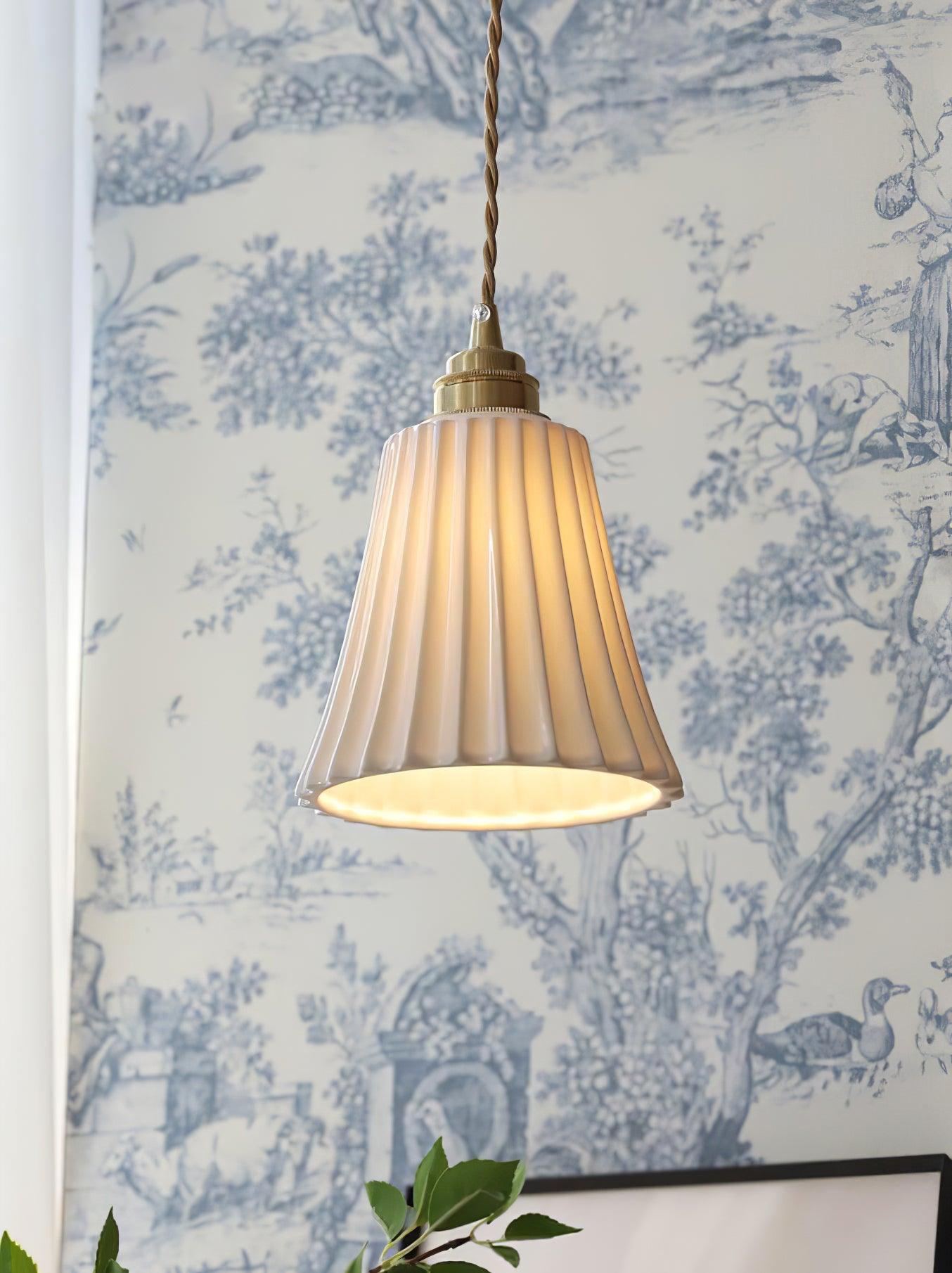 Ulcaris Premium Nordic Art Trumpet Ceramic Pendant Light - Letslighting