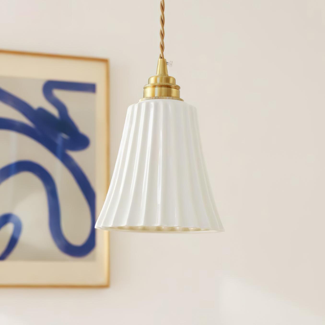 Ulcaris Premium Nordic Art Trumpet Ceramic Pendant Light - Letslighting