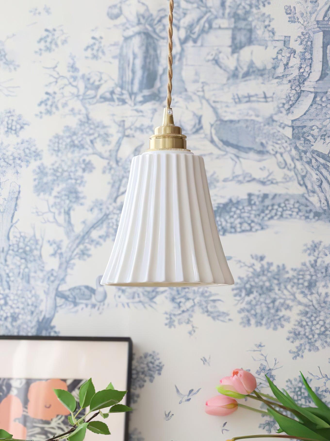 Ulcaris Premium Nordic Art Trumpet Ceramic Pendant Light - Letslighting