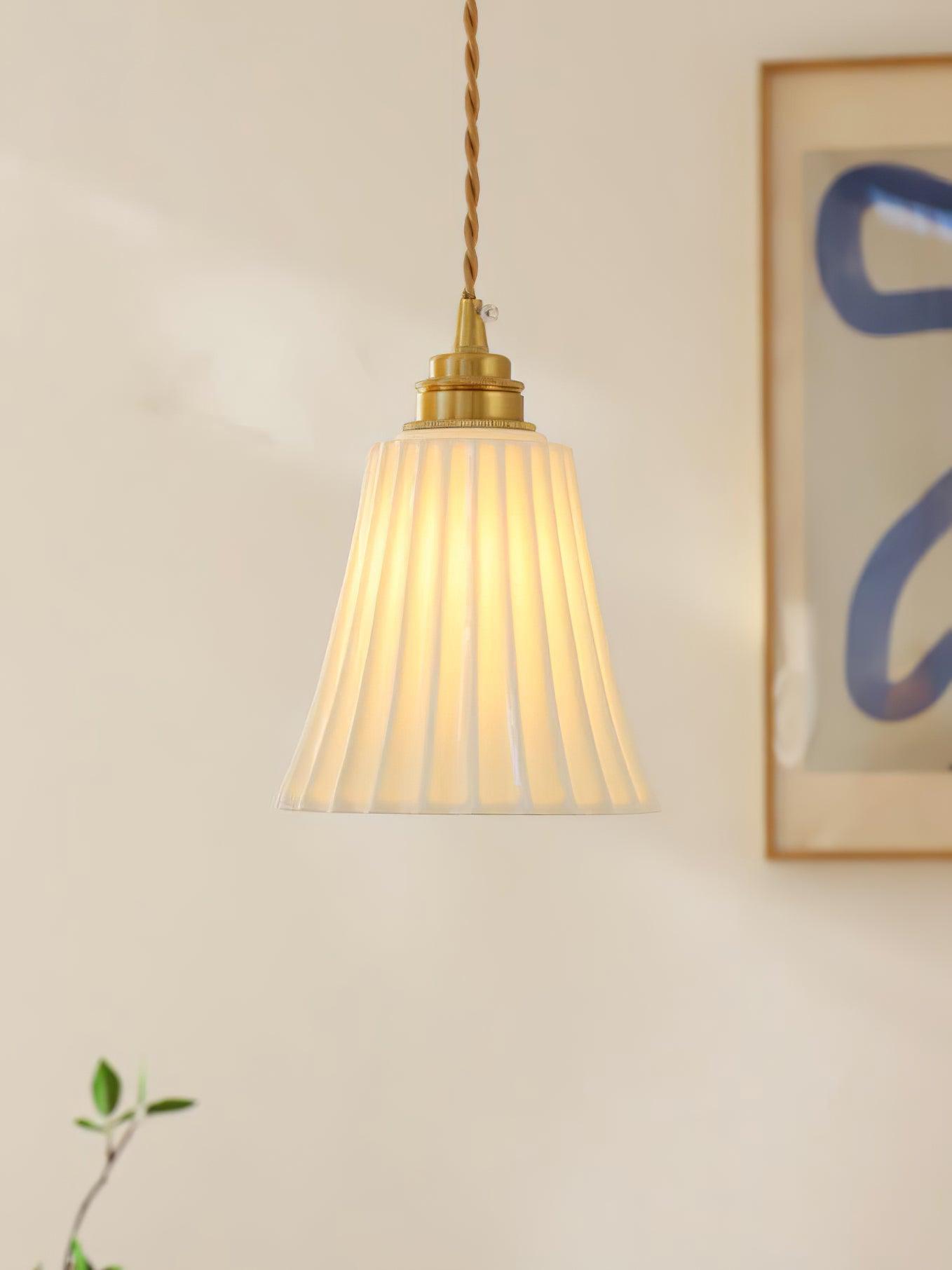 Ulcaris Premium Nordic Art Trumpet Ceramic Pendant Light - Letslighting