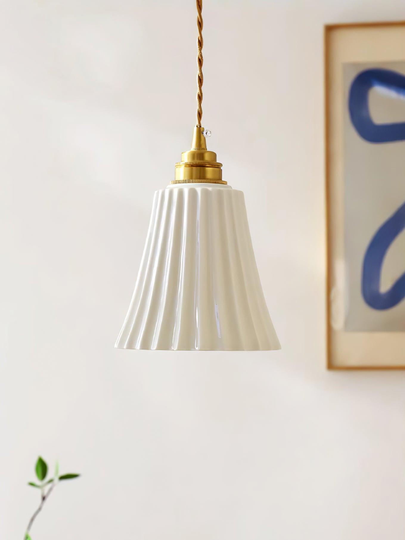 Ulcaris Premium Nordic Art Trumpet Ceramic Pendant Light - Letslighting
