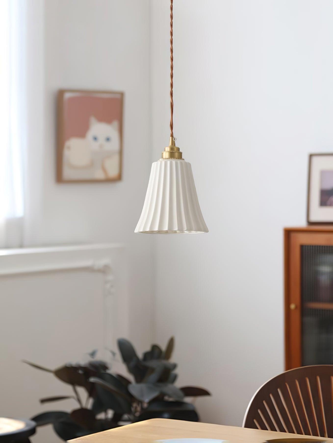 Ulcaris Premium Nordic Art Trumpet Ceramic Pendant Light - Letslighting