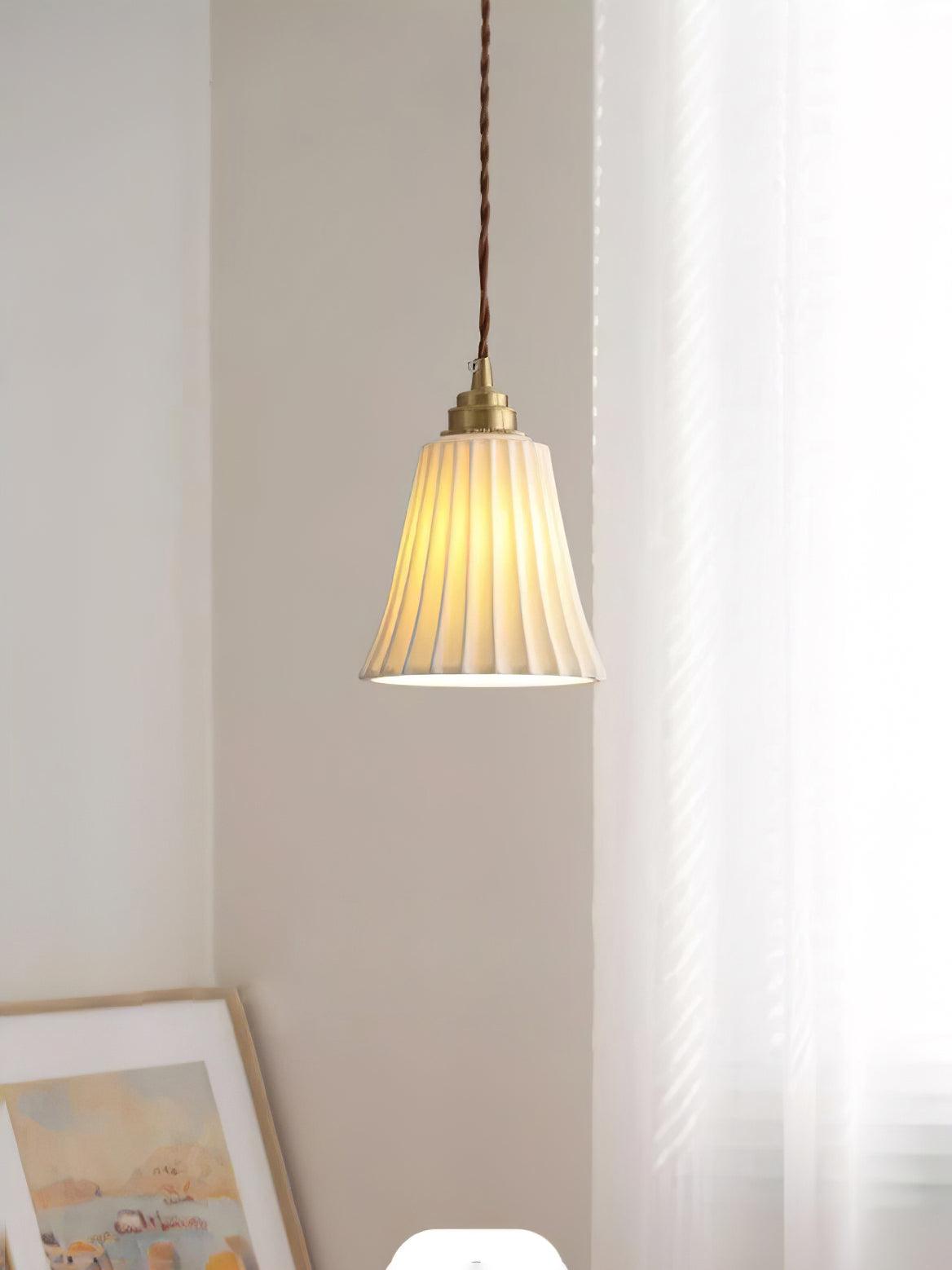 Ulcaris Premium Nordic Art Trumpet Ceramic Pendant Light - Letslighting