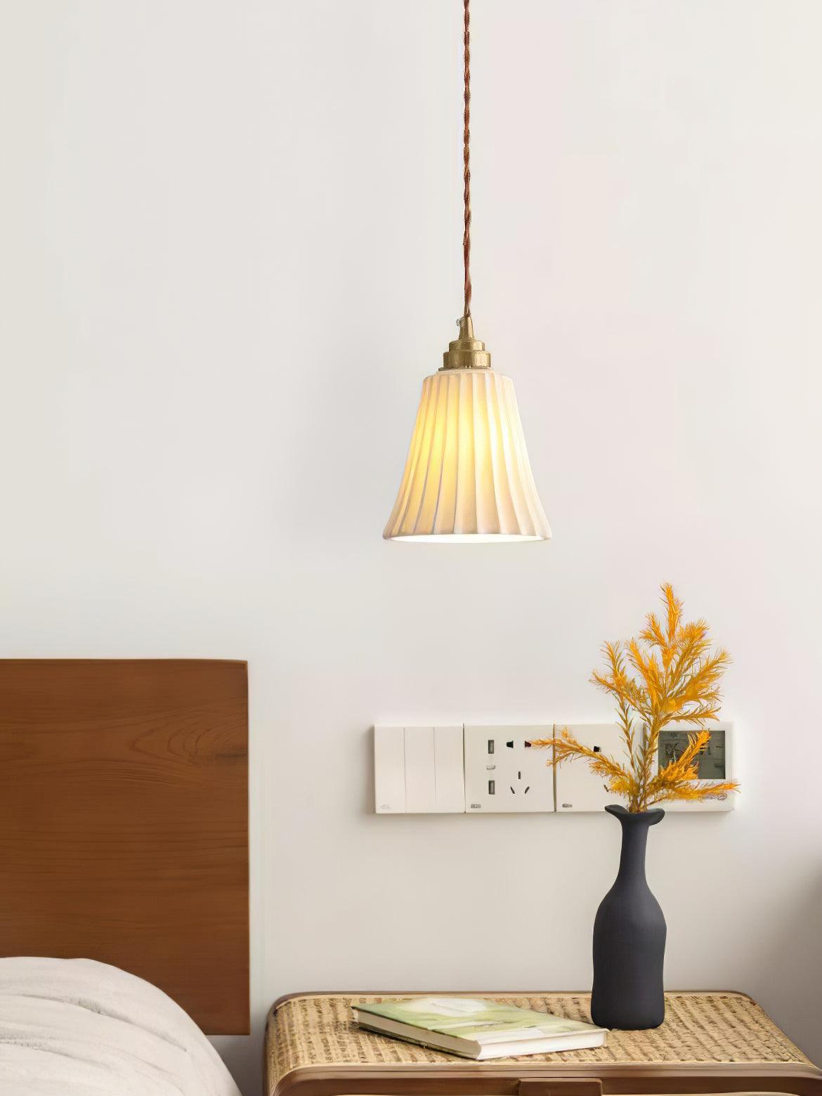 Ulcaris Premium Nordic Art Trumpet Ceramic Pendant Light - Letslighting
