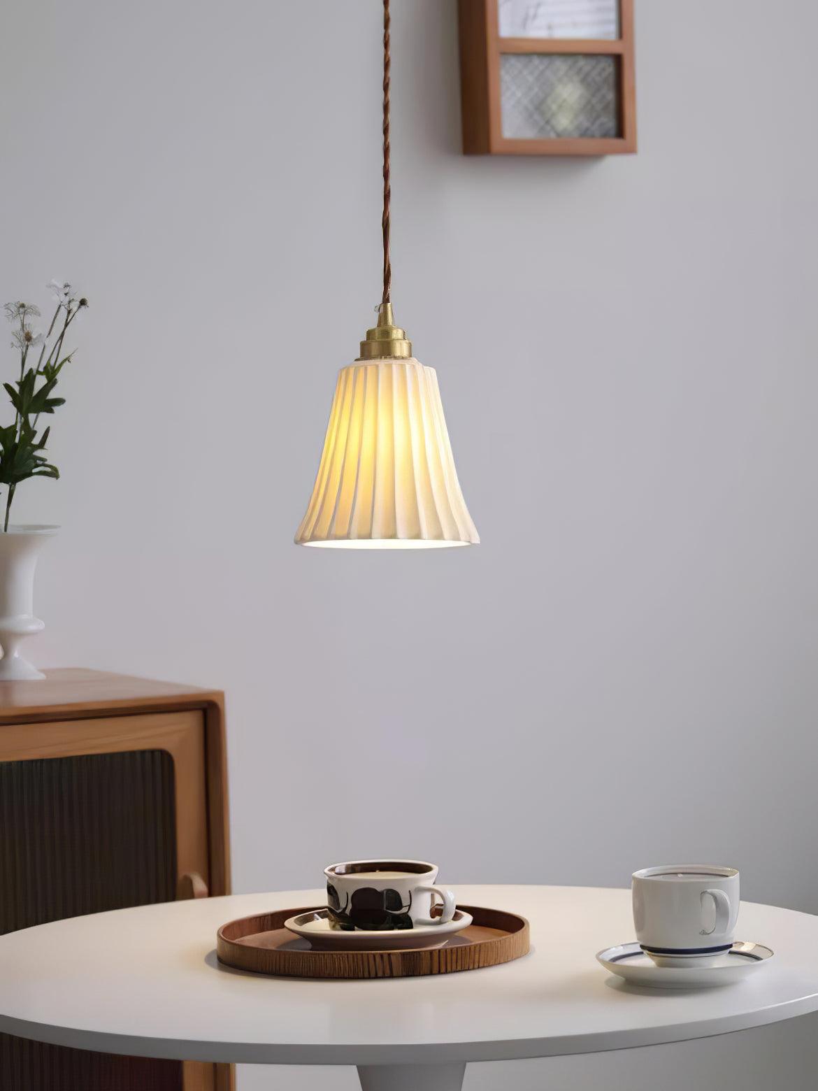Ulcaris Premium Nordic Art Trumpet Ceramic Pendant Light - Letslighting