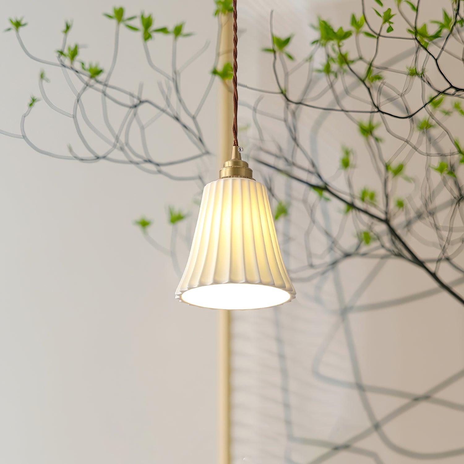 Ulcaris Premium Nordic Art Trumpet Ceramic Pendant Light - Letslighting